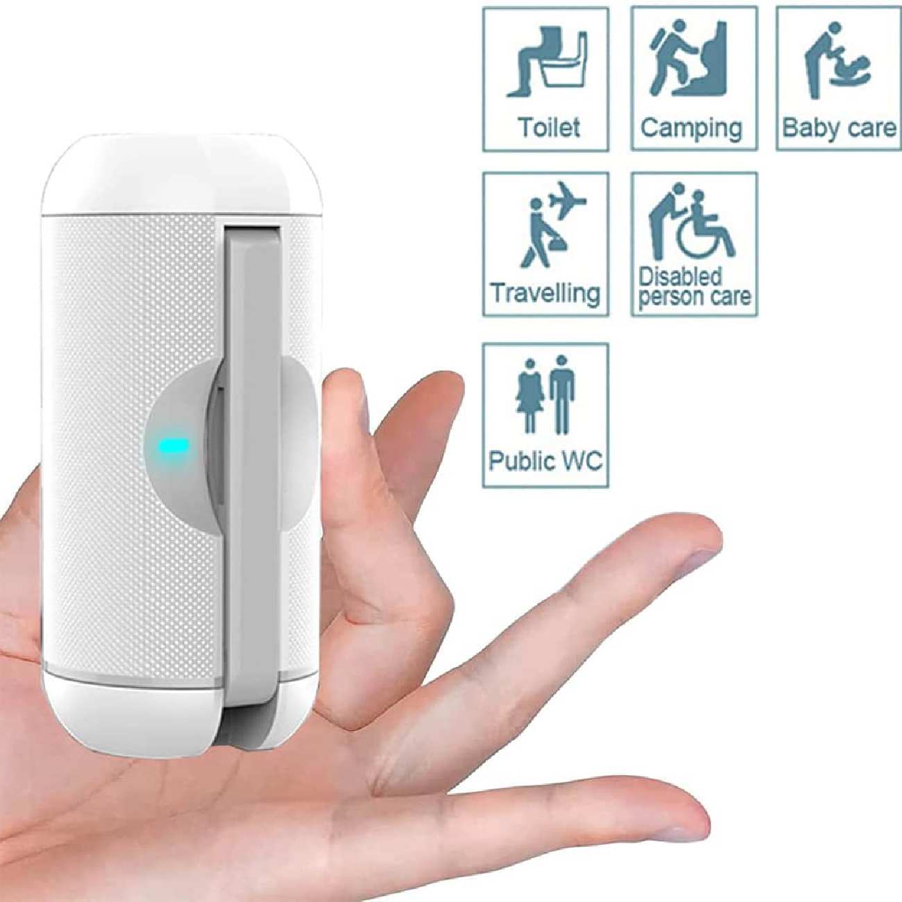 خودشور جیبی شارژی گرین لاین GNPBIDETSPWH