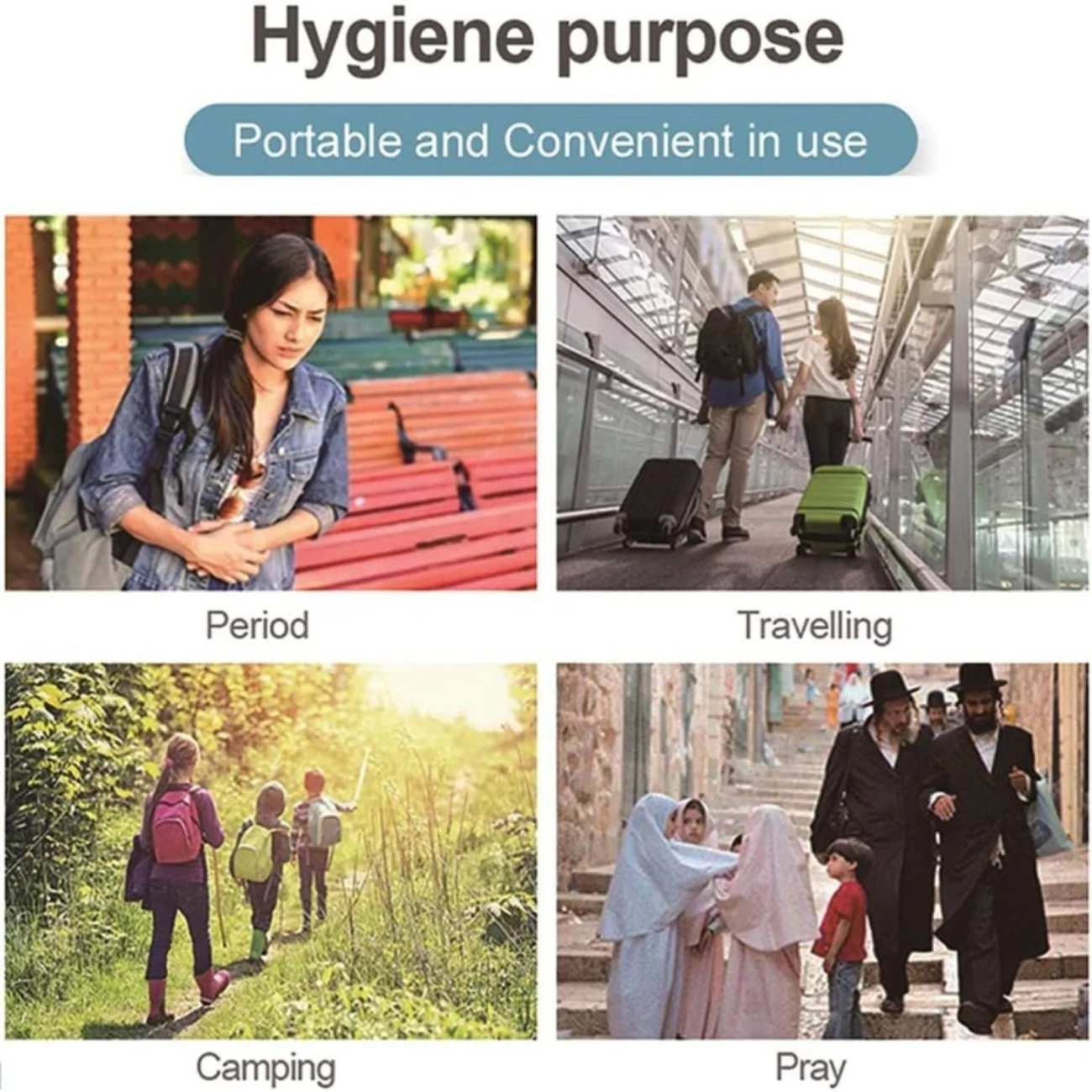 خودشور جیبی شارژی گرین لاین GNPBIDETSPWH