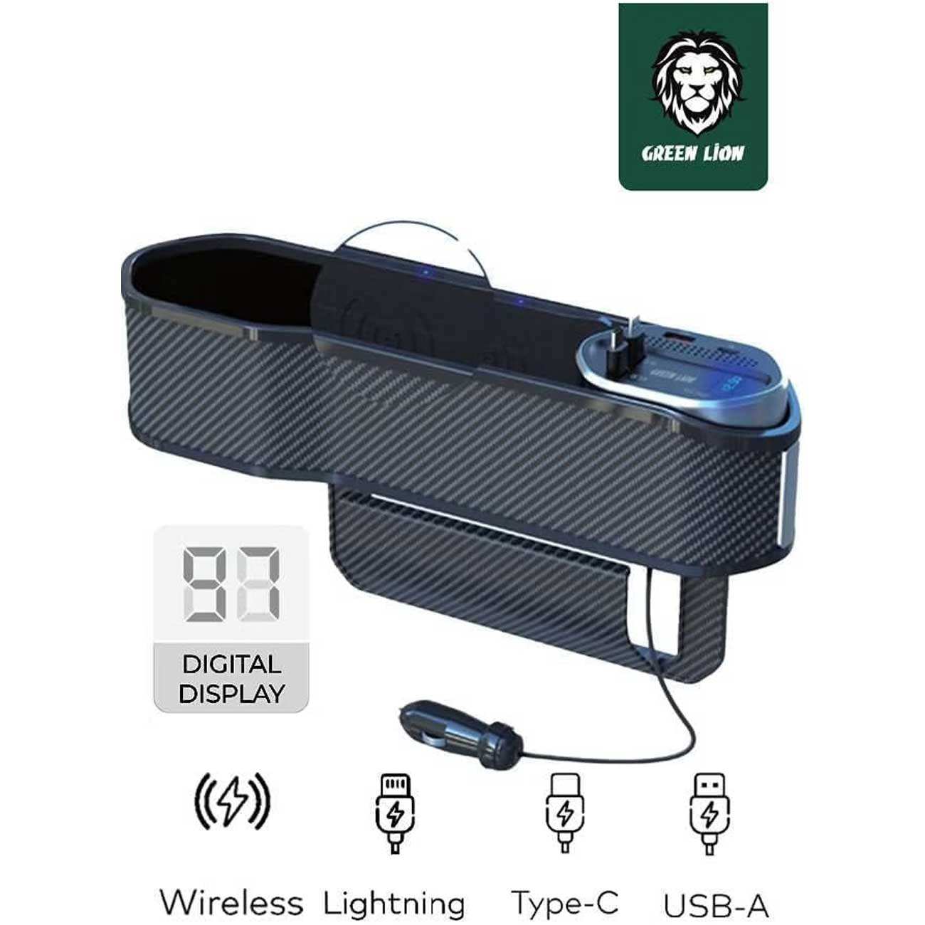 نظم دهنده و شارژر فندکی ماشین گرین GNUNORGCDOWBK