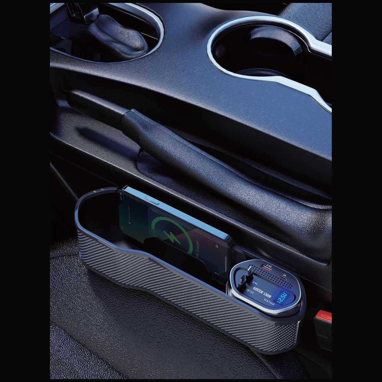 نظم دهنده و شارژر فندکی ماشین گرین GNUNORGCDOWBK