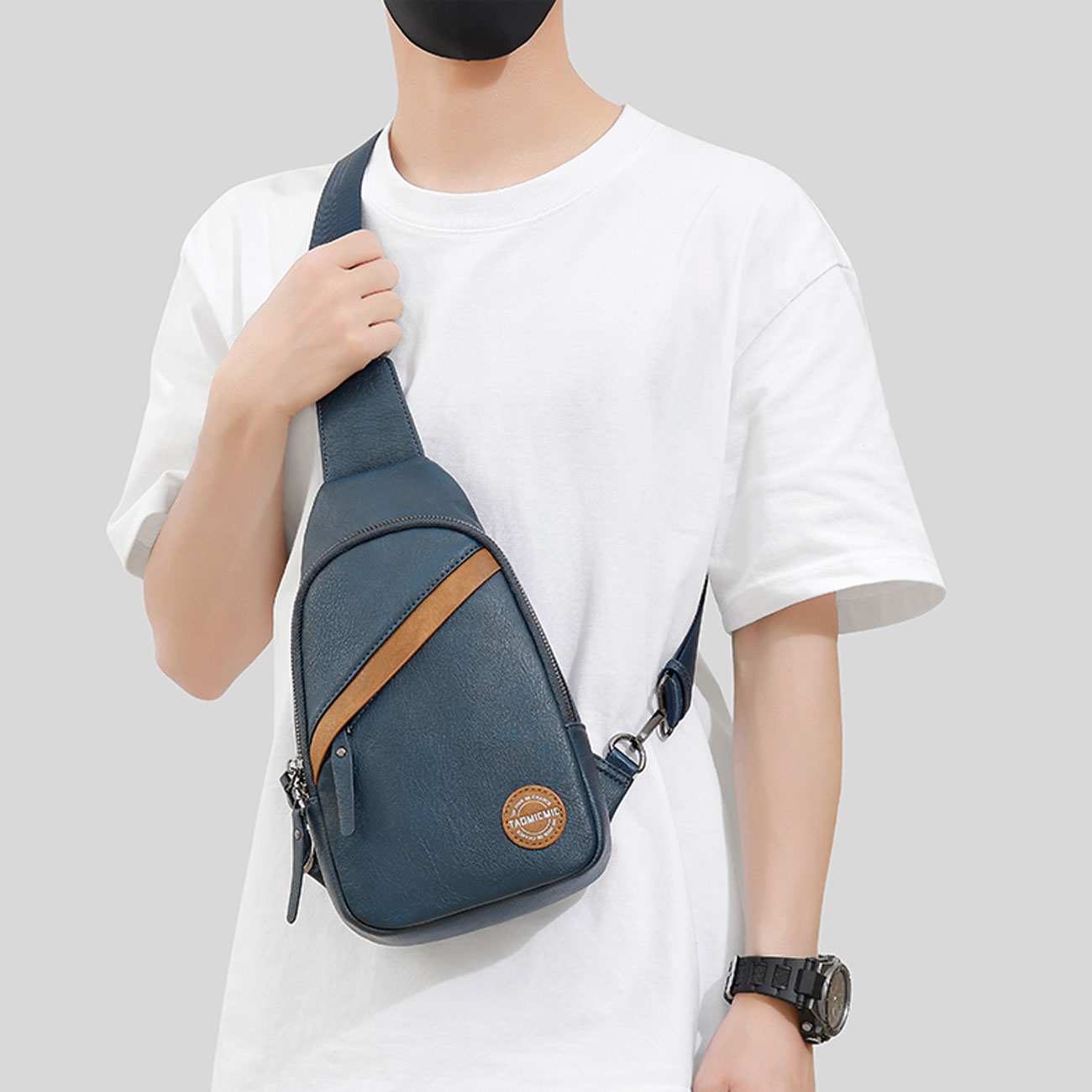 کوله کراس بادی چرمی تائومیک میک S3162