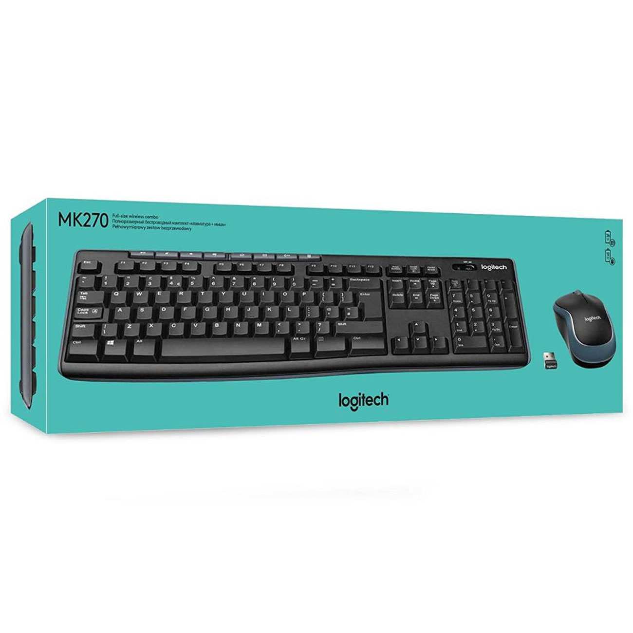 ست موس و کیبورد بی سیم لاجیتک MK270