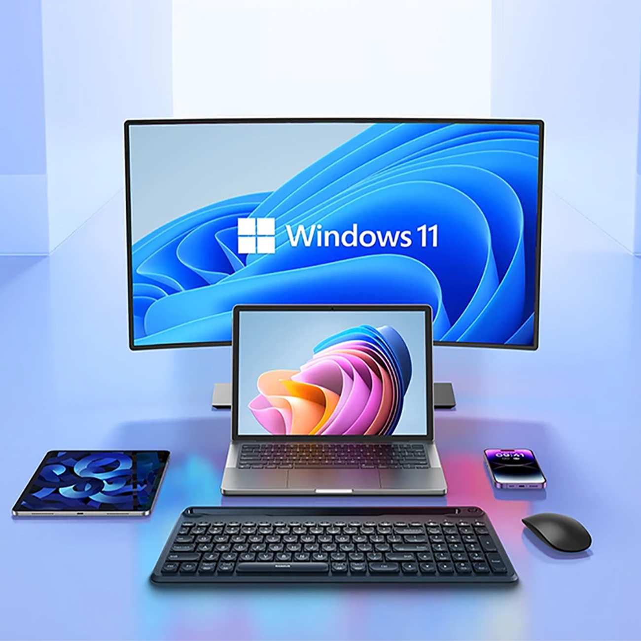 کیبورد بلوتوثی بیسوس B00955505112 BS-K03