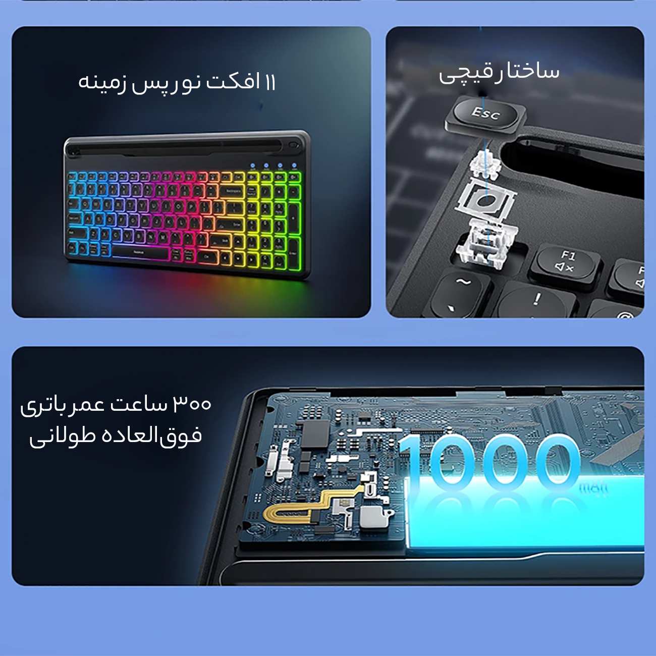 کیبورد بلوتوثی بیسوس B00955505112 BS-K03