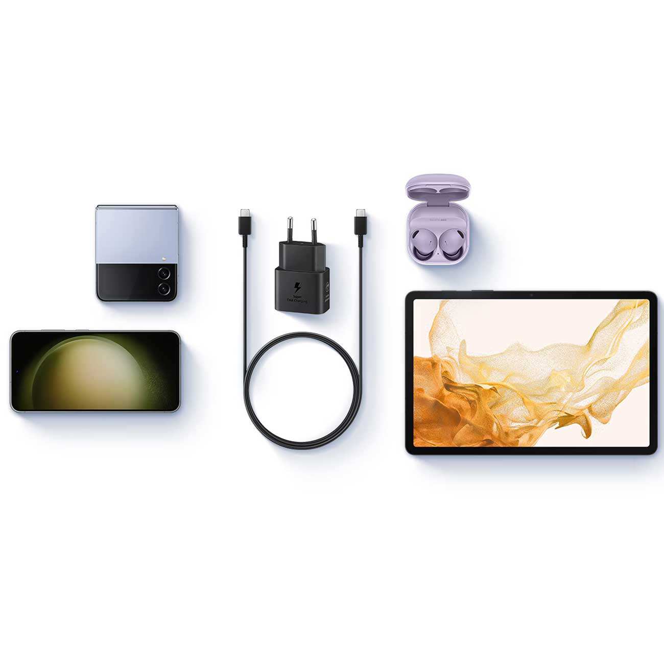 شارژر دیواری اصلی فست شارژ تایپ سی 25 وات سامسونگ EP-T2510N