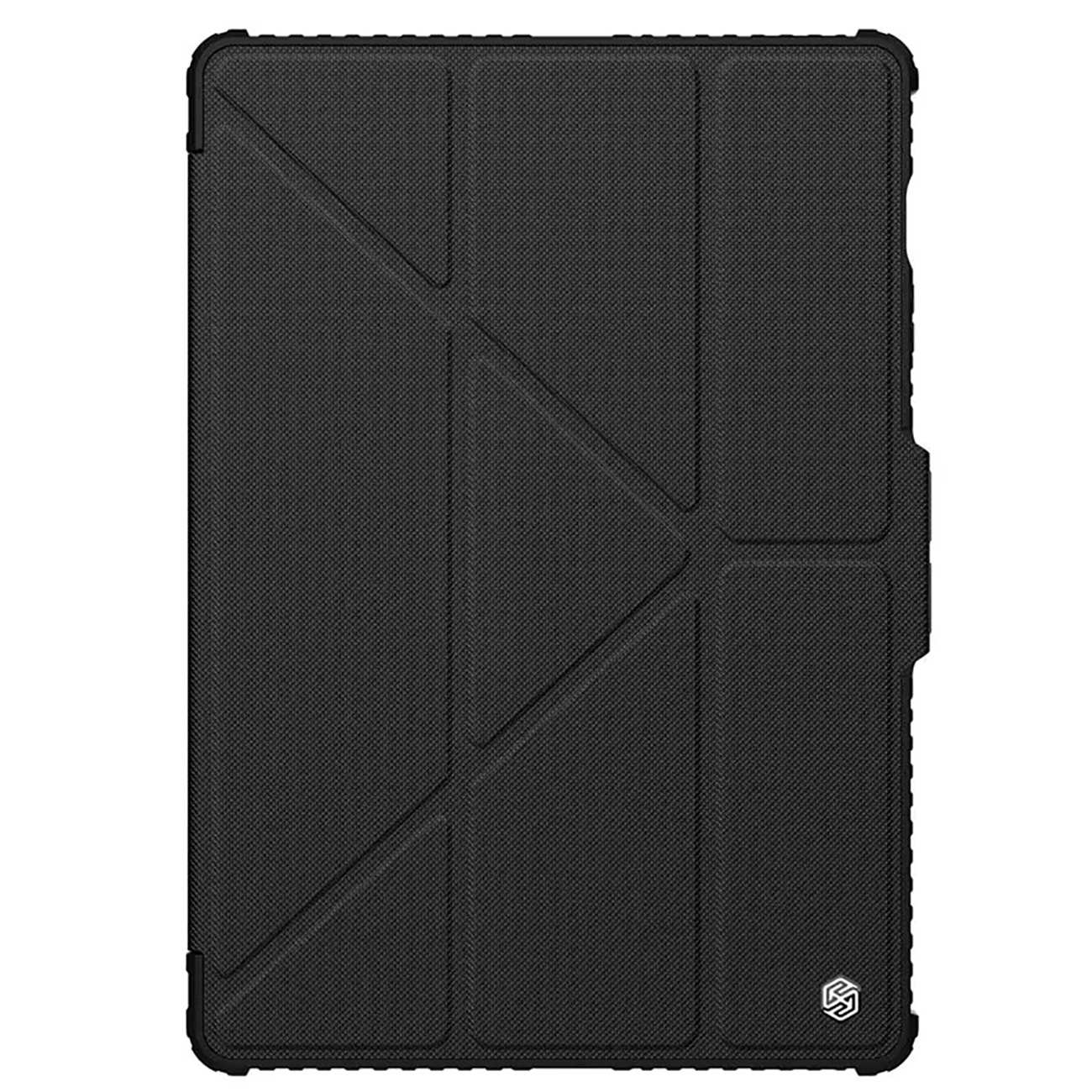 کاور کتابی بامپردار سامسونگ تب اس 9 اف ای پلاس نیلکین Bumper Leather cover