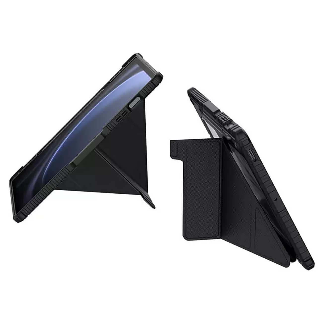 کاور کتابی بامپردار سامسونگ تب اس 9 اف ای پلاس نیلکین Bumper Leather cover