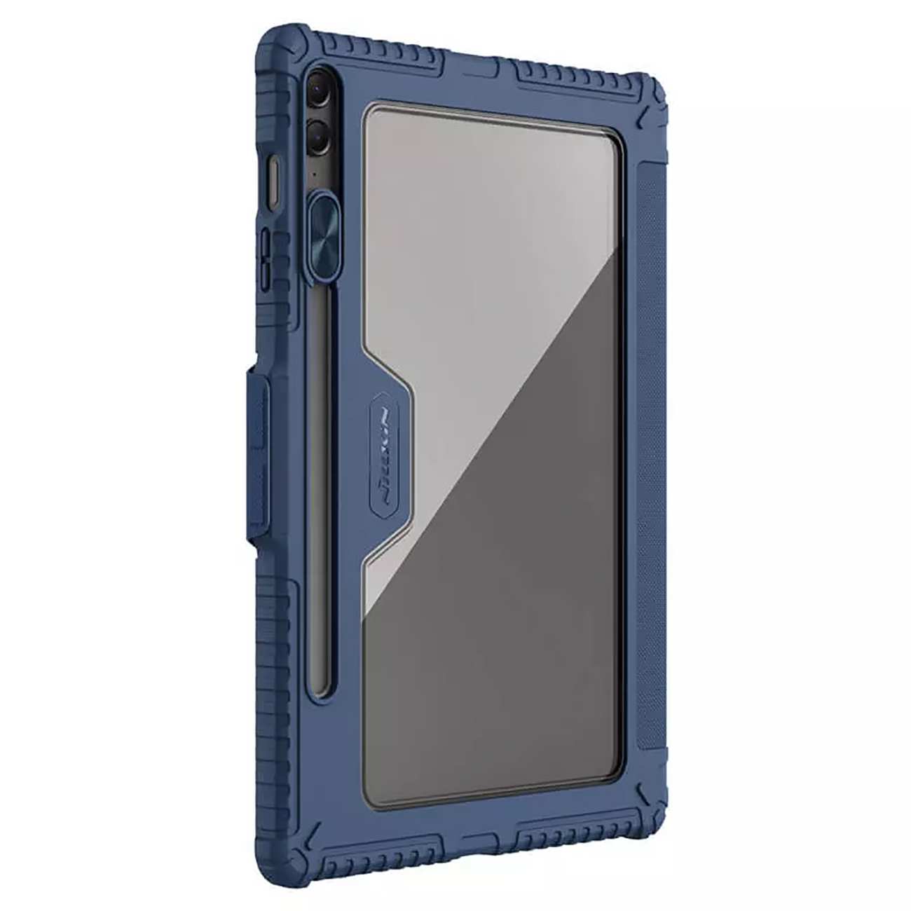 کاور کتابی بامپردار سامسونگ تب اس 9 اف ای پلاس نیلکین Bumper Leather cover