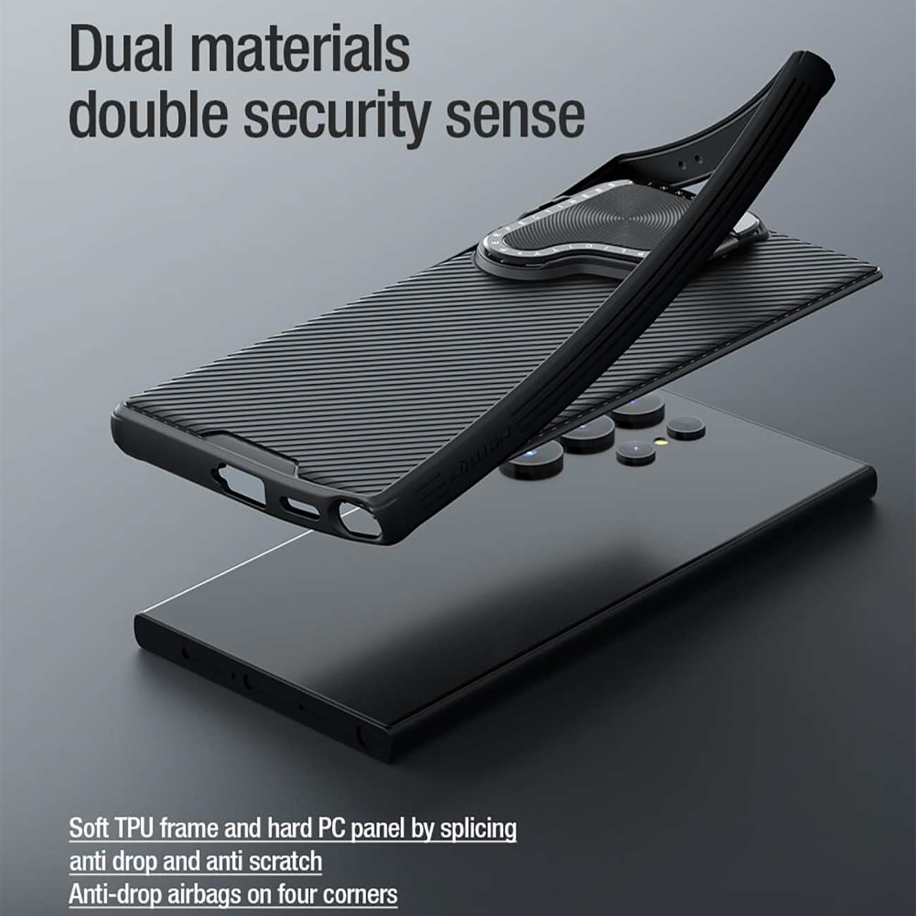 قاب محافظ سامسونگ گلکسی اس 24 اولترا نیلکین Camshield Prop