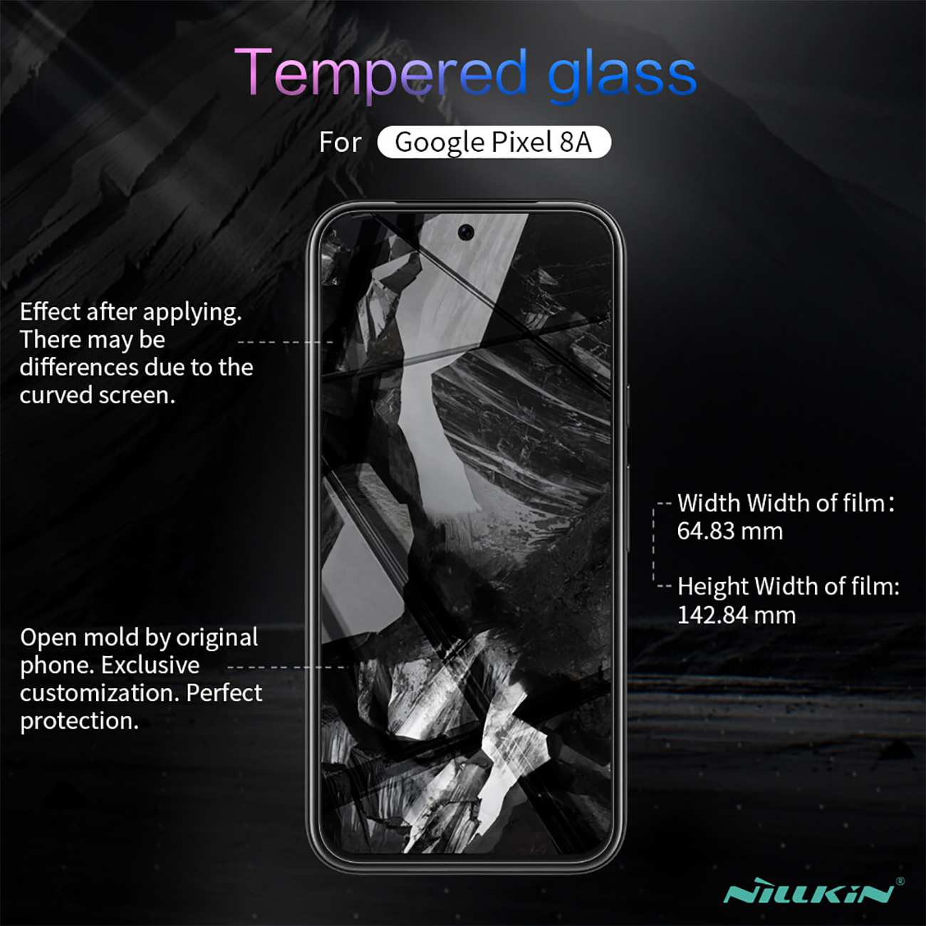 گلس گوشی گوگل پیکسل 8 آ نیلکین Amazing H+ Pro