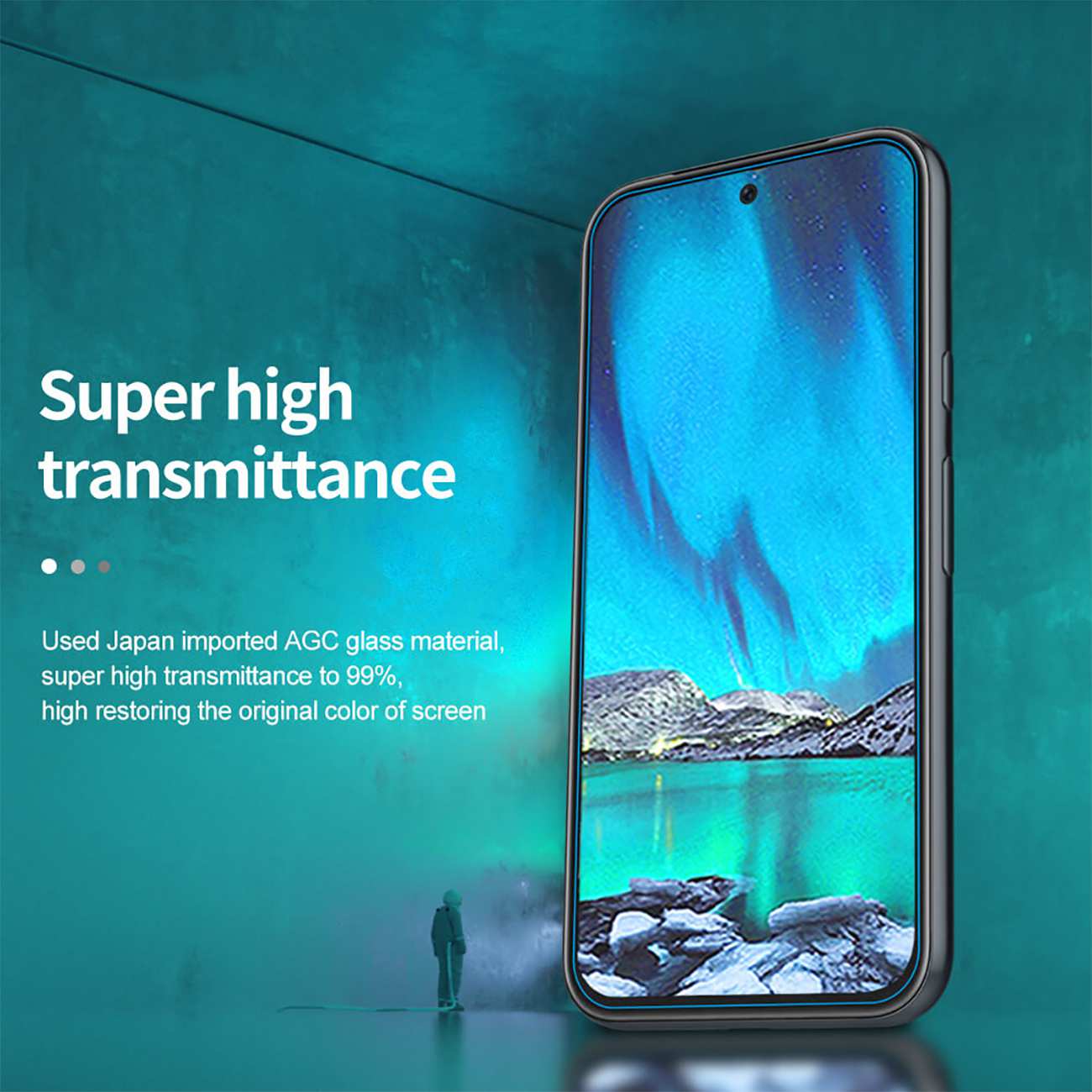 گلس گوشی گوگل پیکسل 8 آ نیلکین Amazing H+ Pro