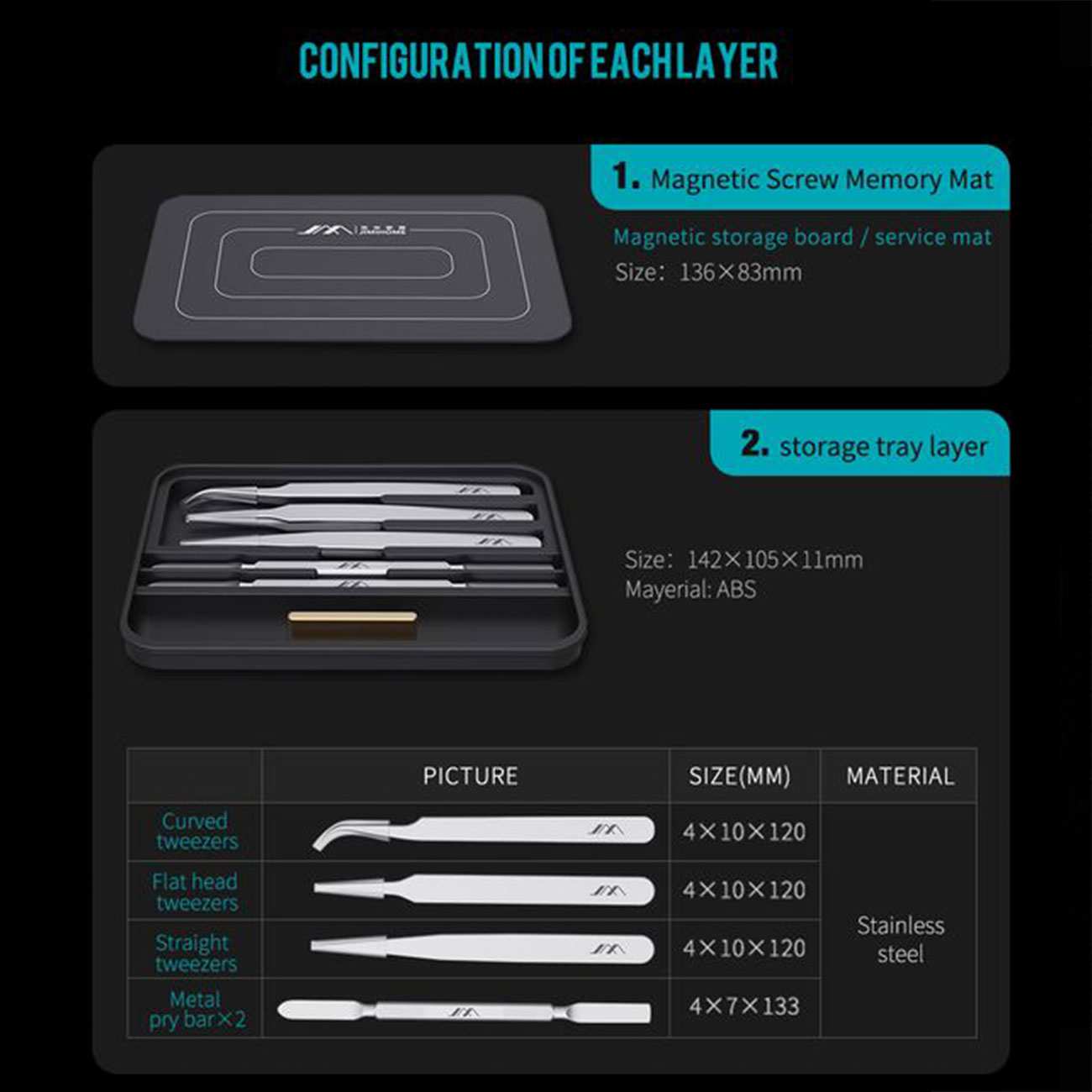 جعبه ابزار و مجموعه پیچ گوشتی 100 عددی یوپین شیائومی JM-FM3