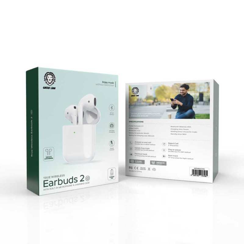 هندزفری بلوتوثی 5.3 گرین Earbuds 2 G1