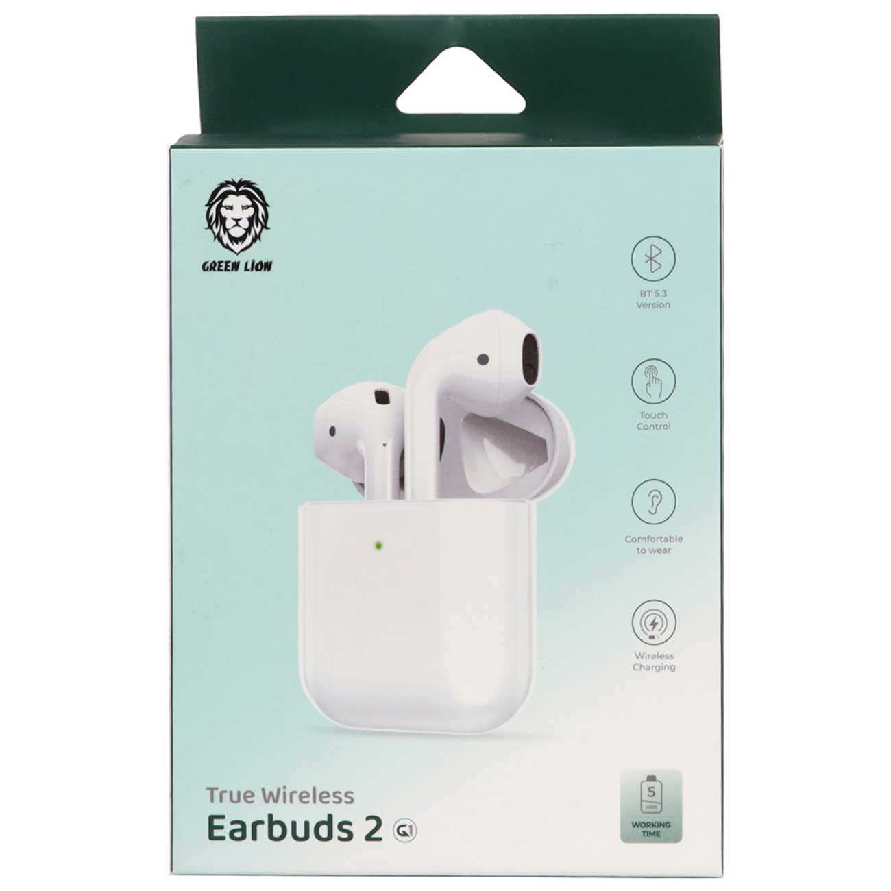 هندزفری بلوتوثی 5.3 گرین Earbuds 2 G1