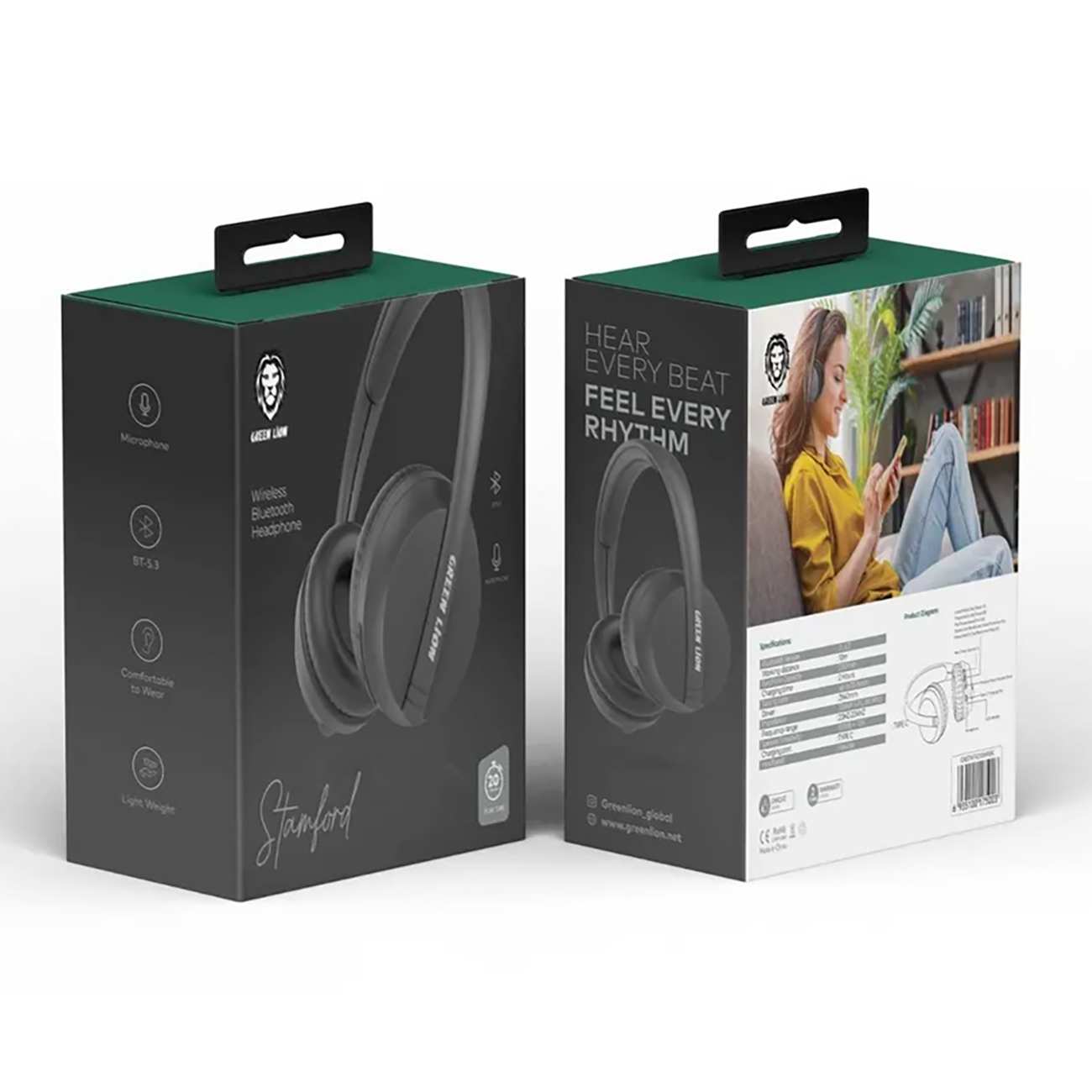 هدفون بلوتوثی استمفورد گرین GNSTMFRDWHPBK