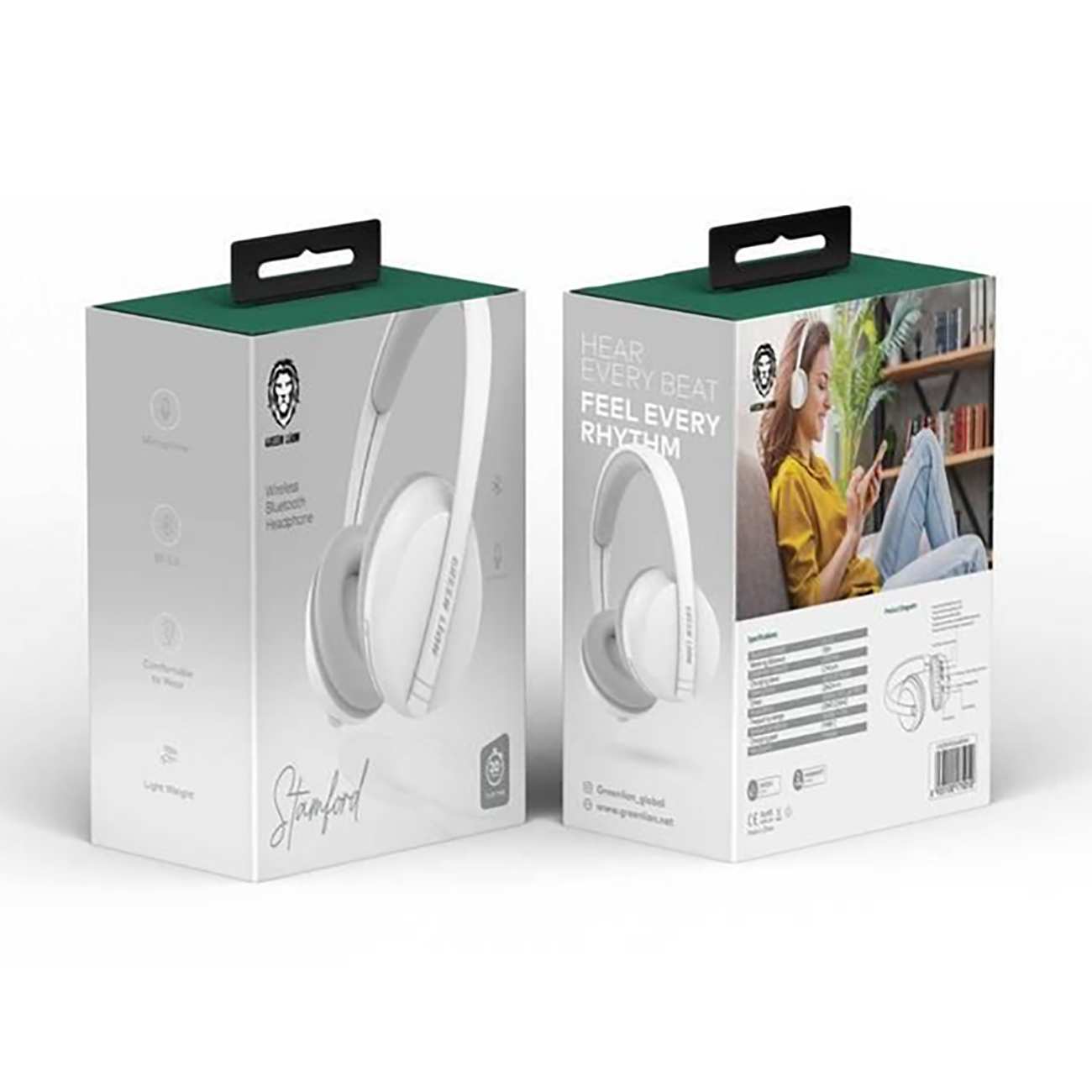 هدفون بلوتوثی استمفورد گرین GNSTMFRDWHPBK