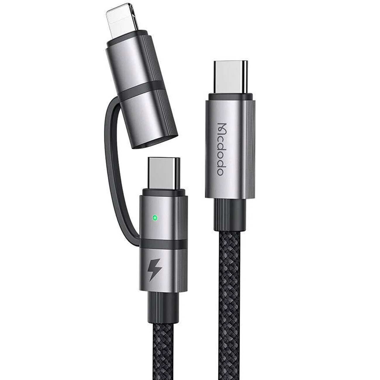 کابل شارژ سریع سه سر تایپ سی به تایپ سی و لایتنینگ مک دودو CA-045