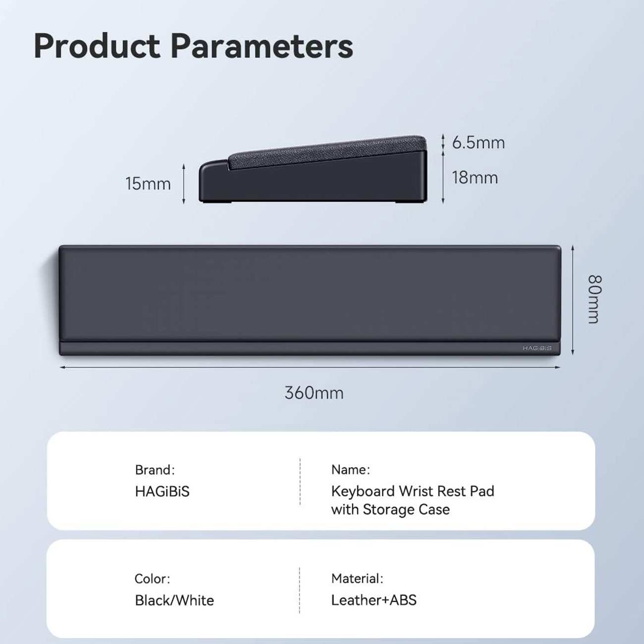 زیر دستی کیبورد و جعبه نگهداری لوازم جانبی JPT01