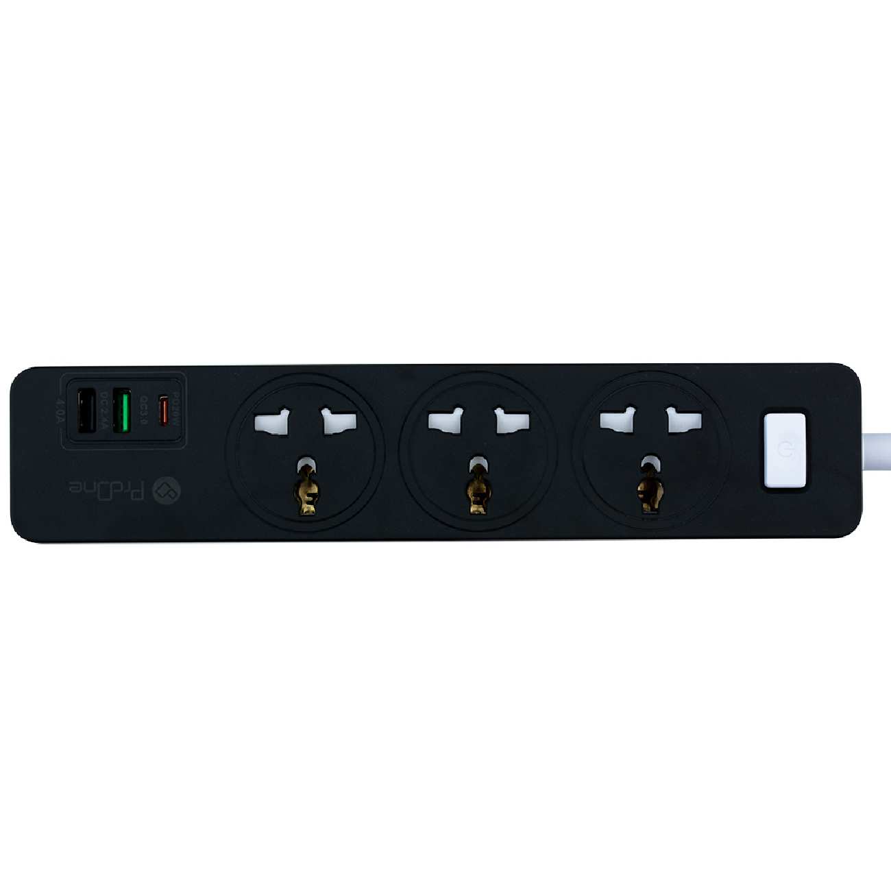 چند راهی برق ارت دار سه سوکت، دو یو اس بی و یک تایپ سی پرووان PPS615C
