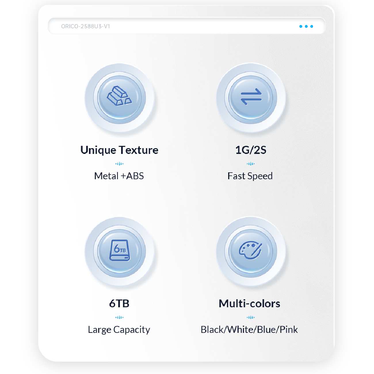 باکس هارد 2.5 اینچی اوریکو 2588U3-V1
