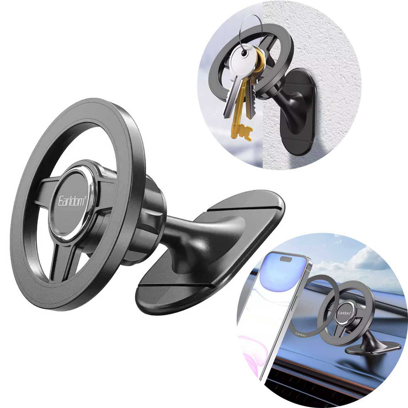 هولدر موبایل مگنتی داخل خودرو چندمنظوره ارلدام ET-EH252