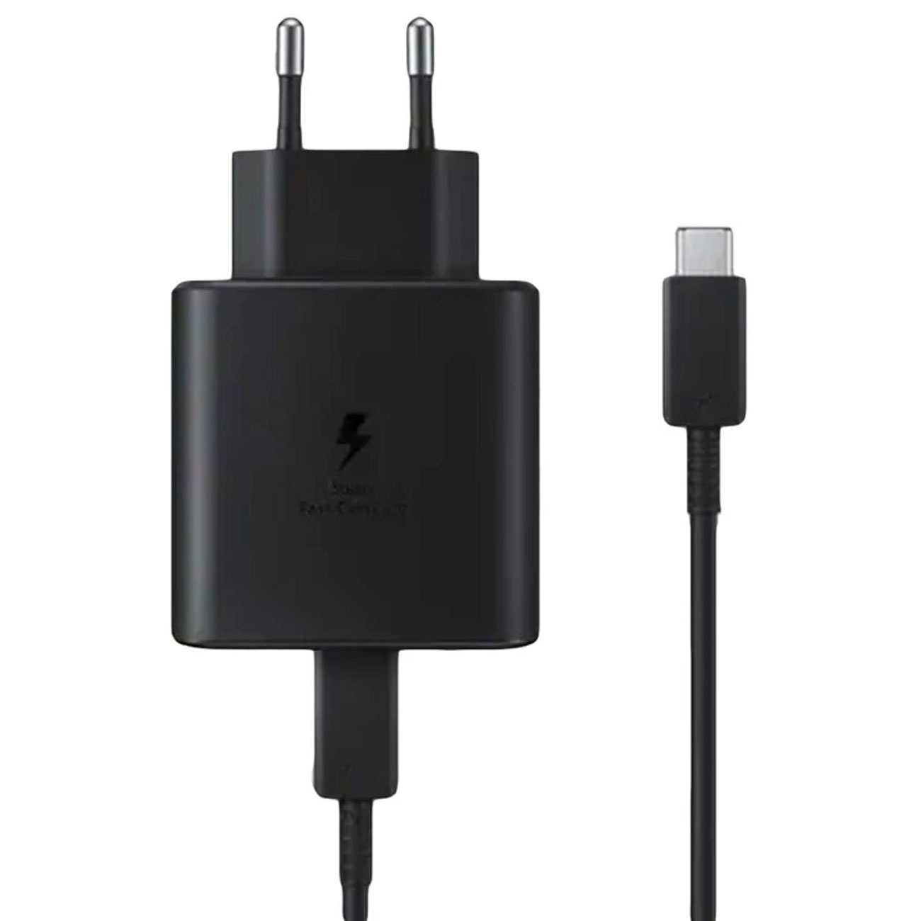 شارژر دیواری تایپ سی 45 وات و کابل دو سر تایپ سی اصلی سامسونگ EP-T4510