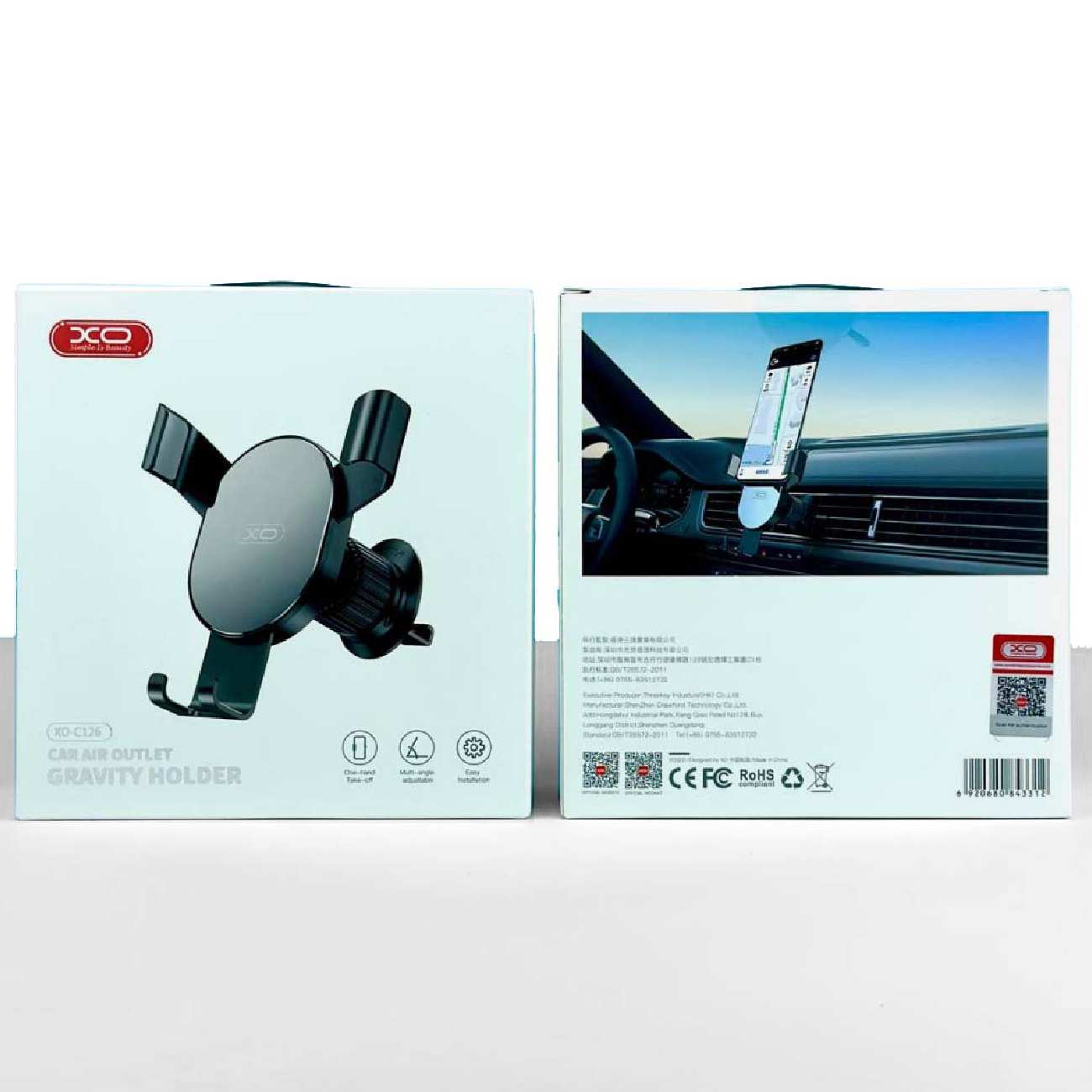 هولدر گوشی موبایل دریچه کولر خودرو ایکس او C126