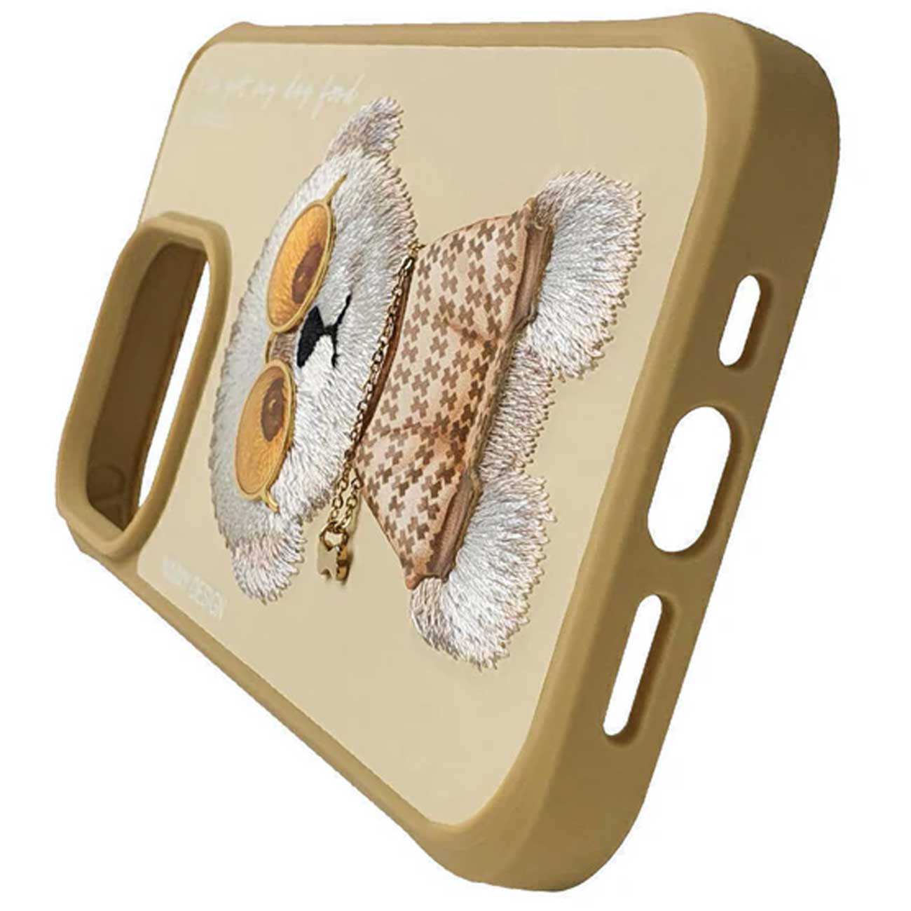 قاب محافظ گوشی آیفون 15 پرو طرح سگ سفید نیمی YJ202102