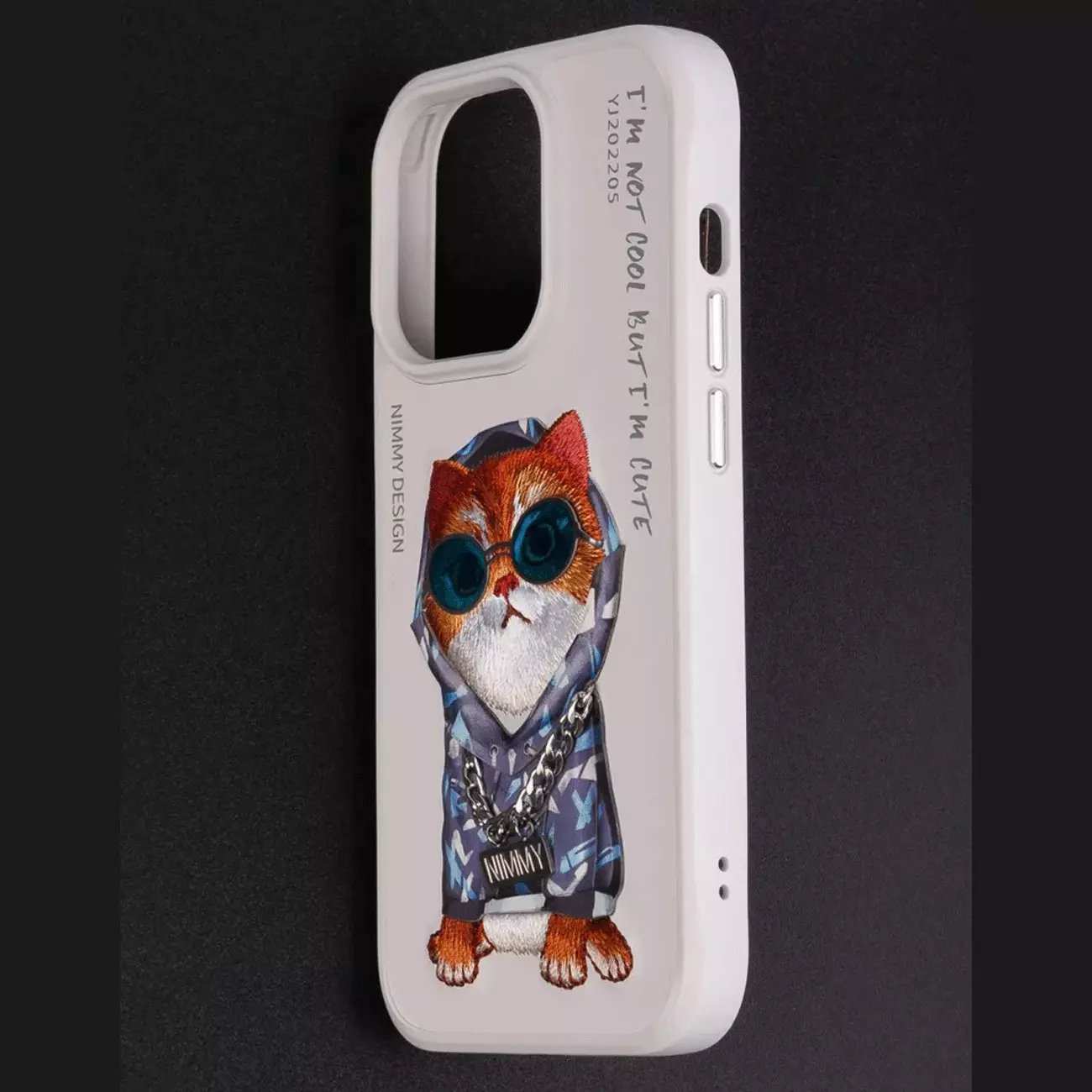 قاب محافظ گوشی آیفون 15 پرو طرح گربه نیمی YJ202205