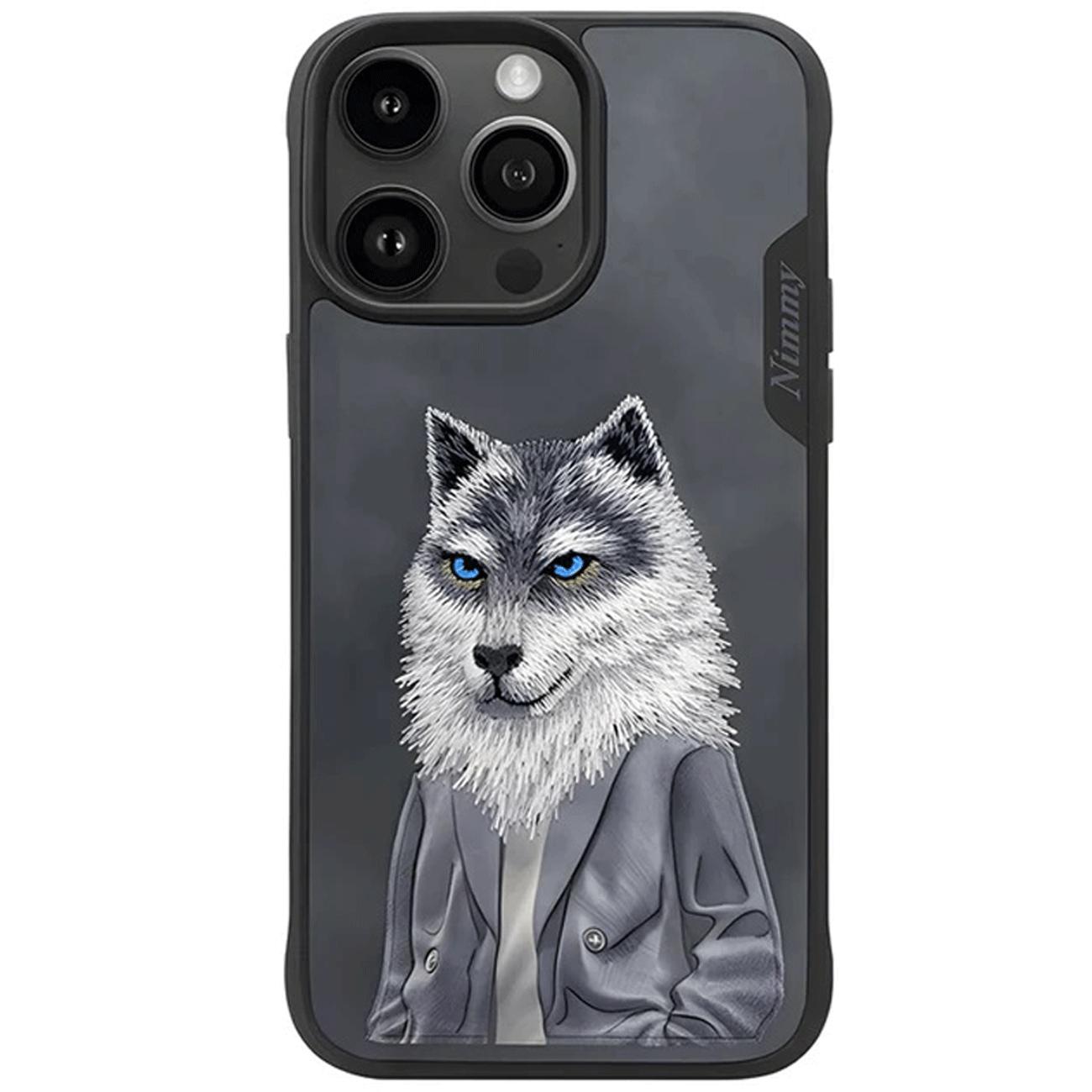 قاب محافظ گوشی آیفون 15 پرو طرح گرگ نیمی