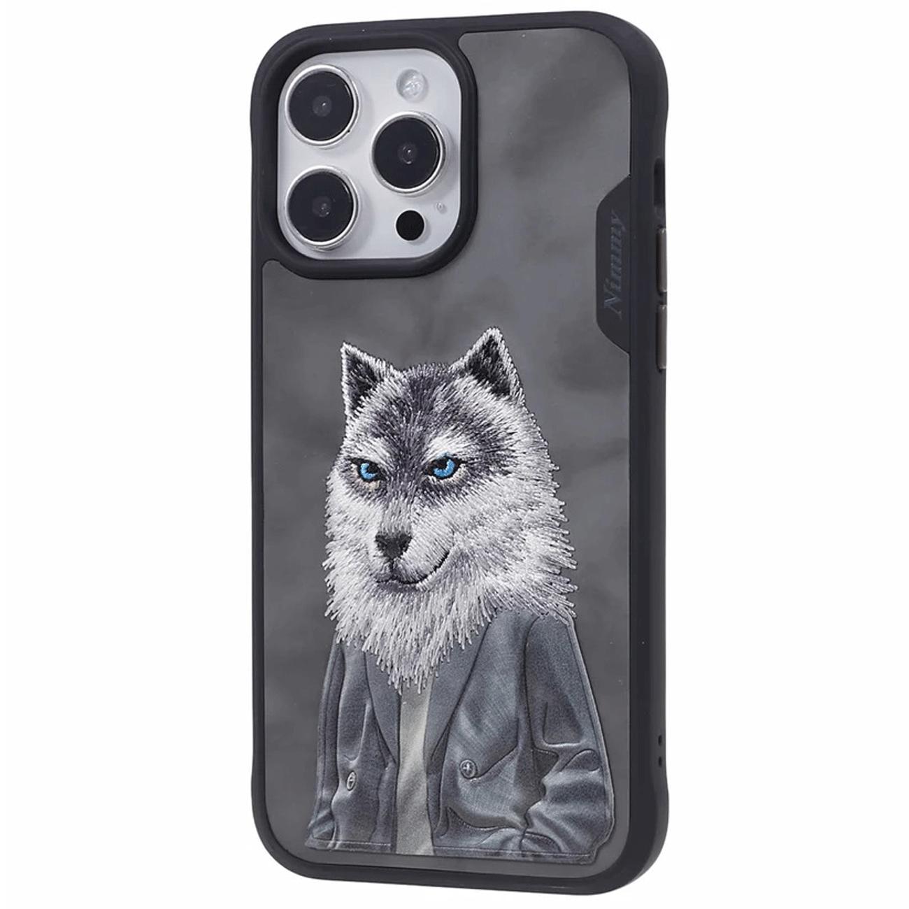 قاب محافظ گوشی آیفون 15 پرو طرح گرگ نیمی