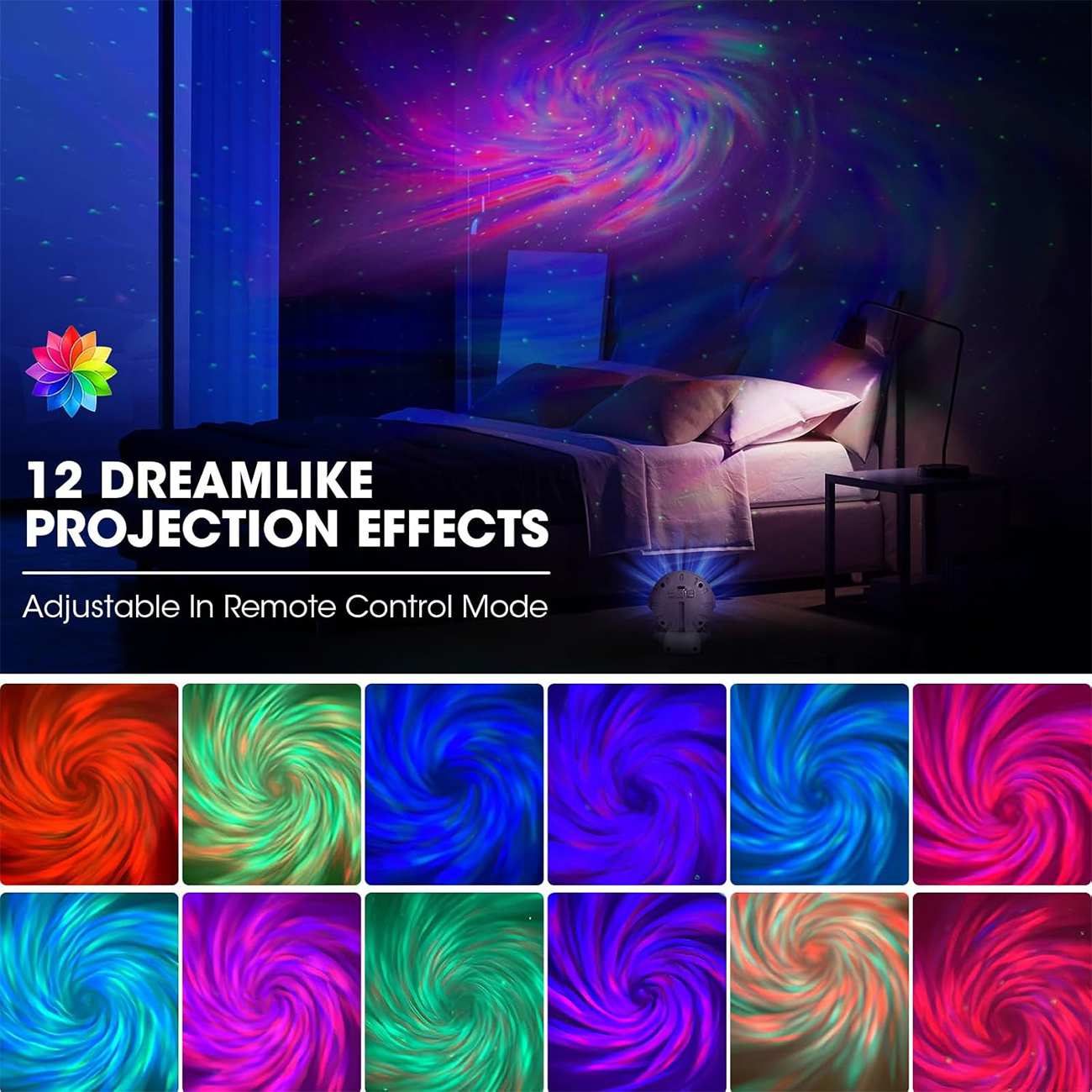 پرژکتور سحابی فضانورد شارژی Starry Sky Projector