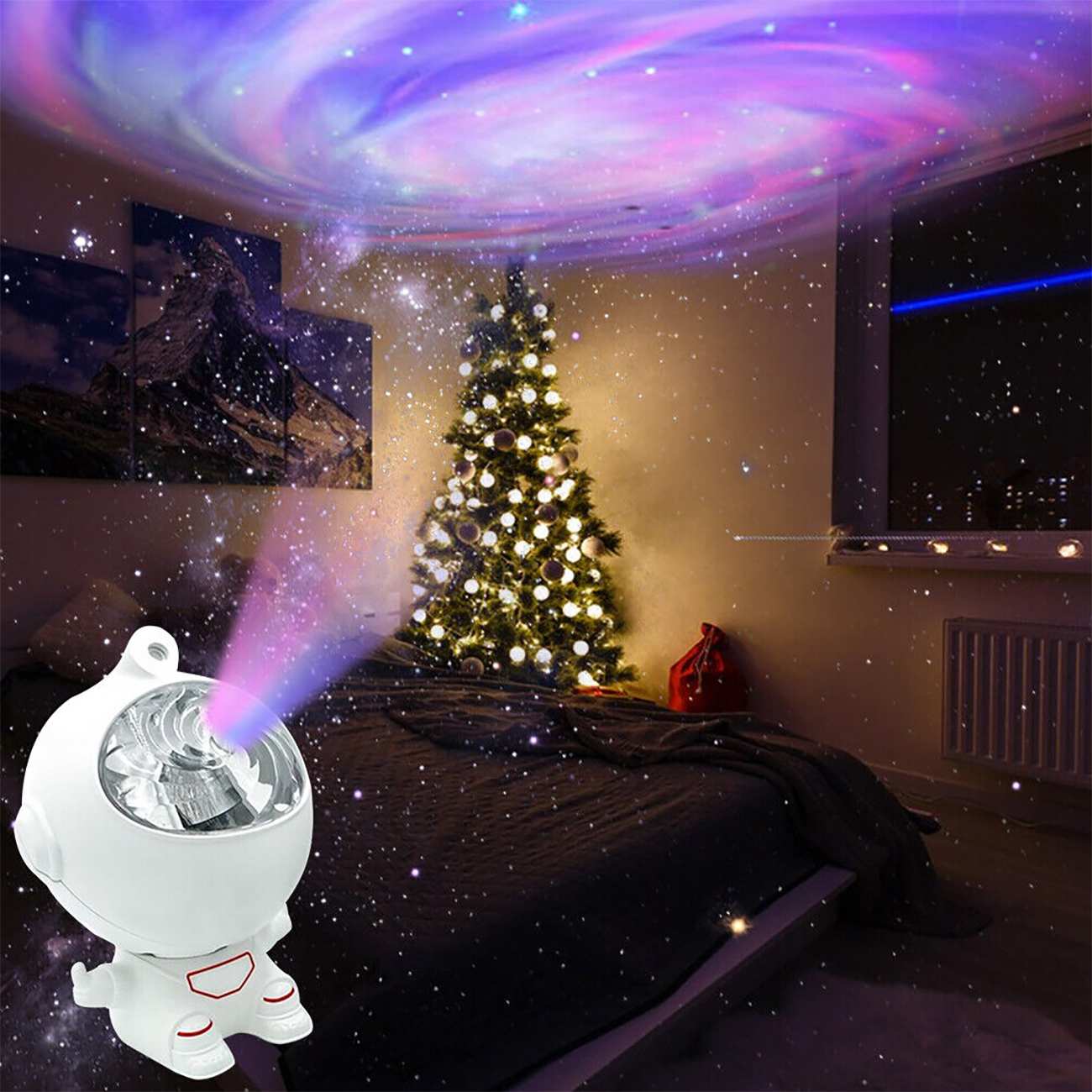 پرژکتور سحابی فضانورد شارژی Starry Sky Projector
