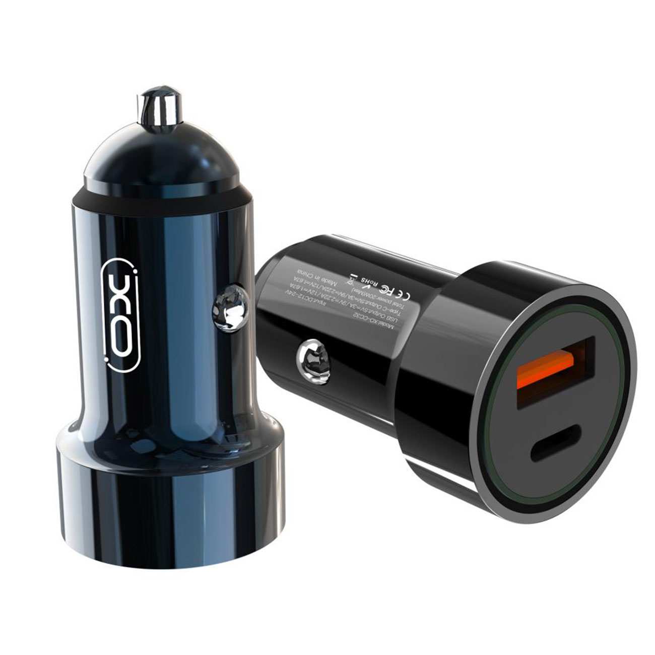 شارژر فندکی فست شارژ ماشین تایپ سی 20 وات ایکس او TZ11