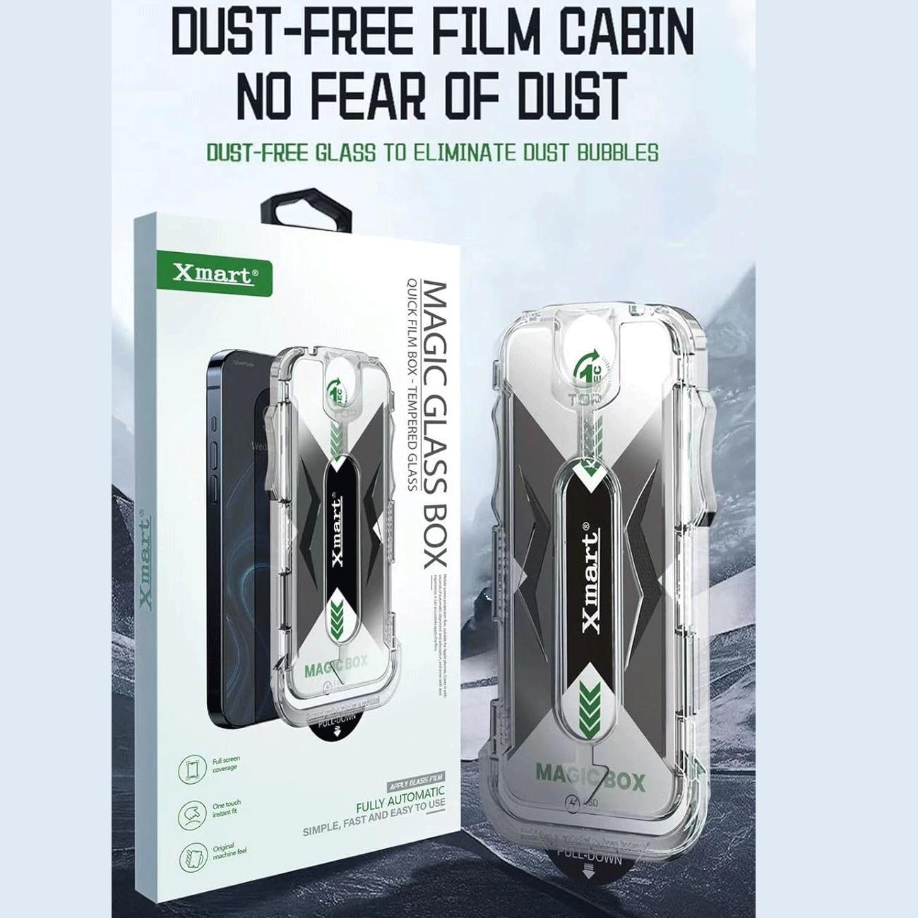 گلس آیفون 15 پرو با ابزار نصب ایکس مارت