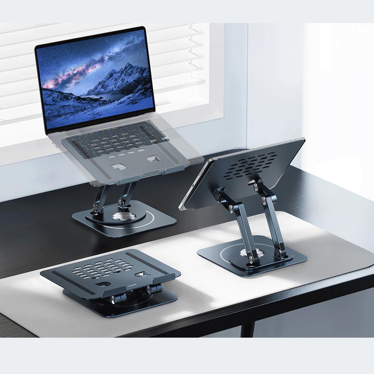 پایه نگهدارنده و خنککننده لپ تاپ تاشوی فلزی بیسوس BS-HP017