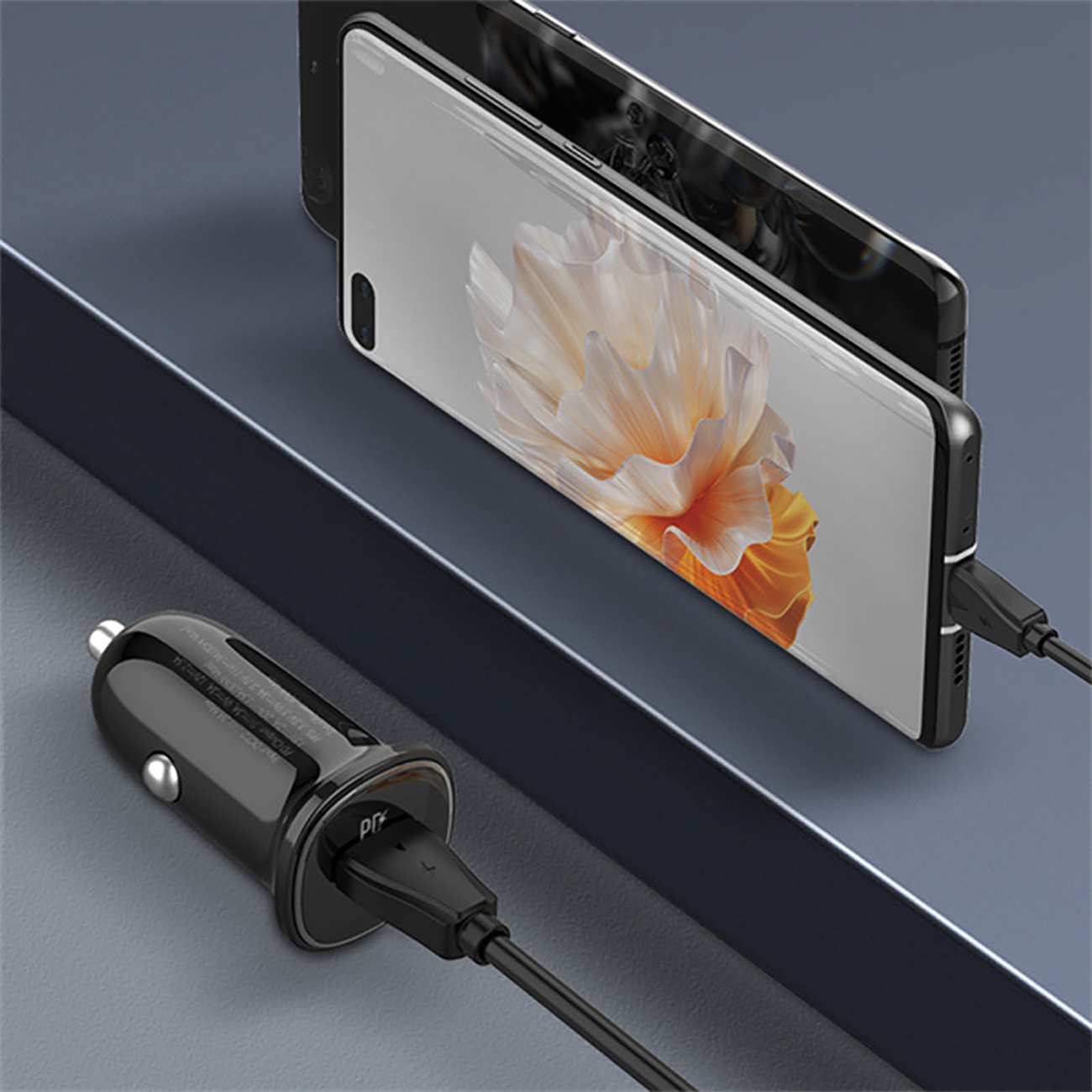 شارژر فندکی فست شارژ ماشین تایپ سی الدنیو C106