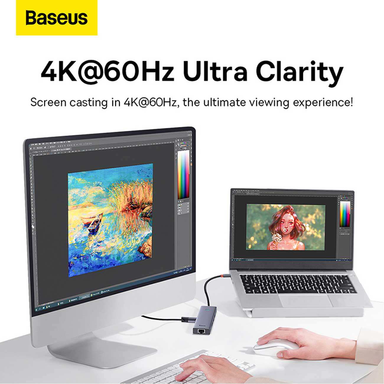 هاب تایپ سی 6 پورت بیسوس BS-OH111 B00052807813-00