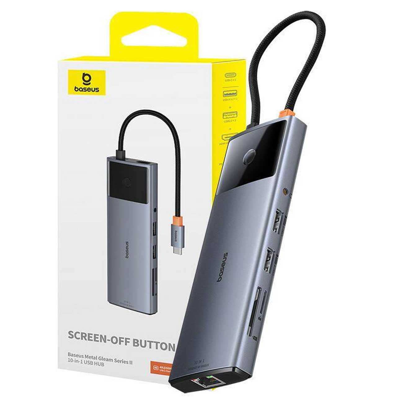 هاب تایپ سی 10 پورت بیسوس BS-OH084 B00061800813-00