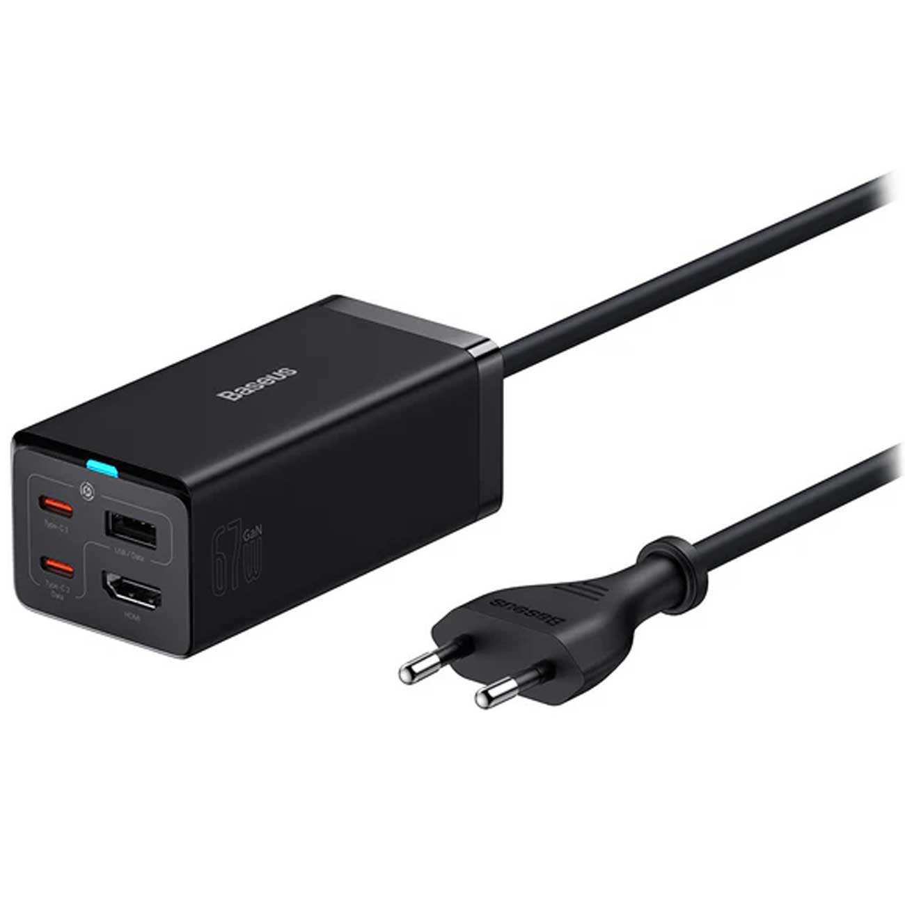 پاور هاب 4 پورت سوپر فست شارژ 67 واتی بیسوس CCGAN67-HDE BS-CCGP110201