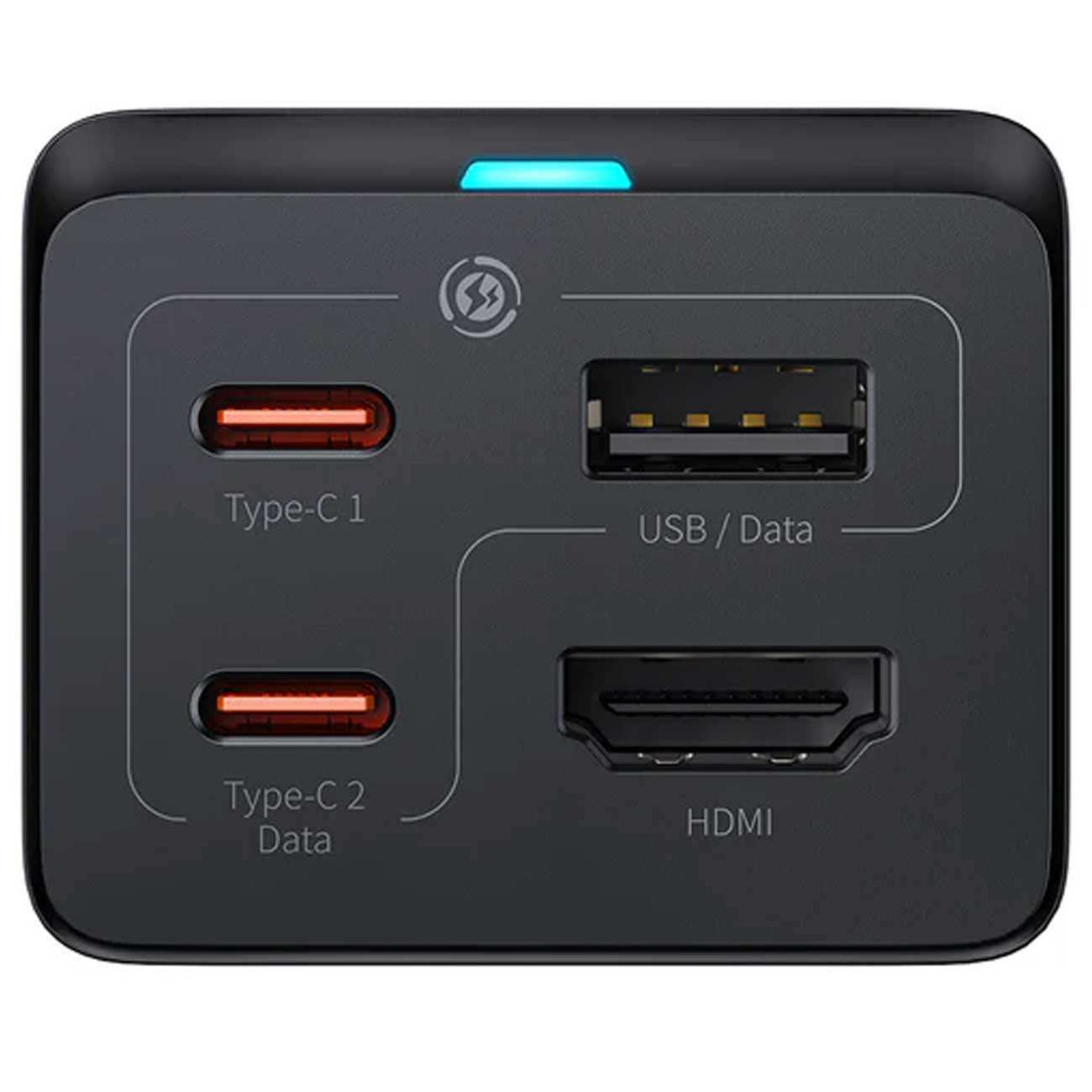 پاور هاب 4 پورت سوپر فست شارژ 67 واتی بیسوس CCGAN67-HDE BS-CCGP110201