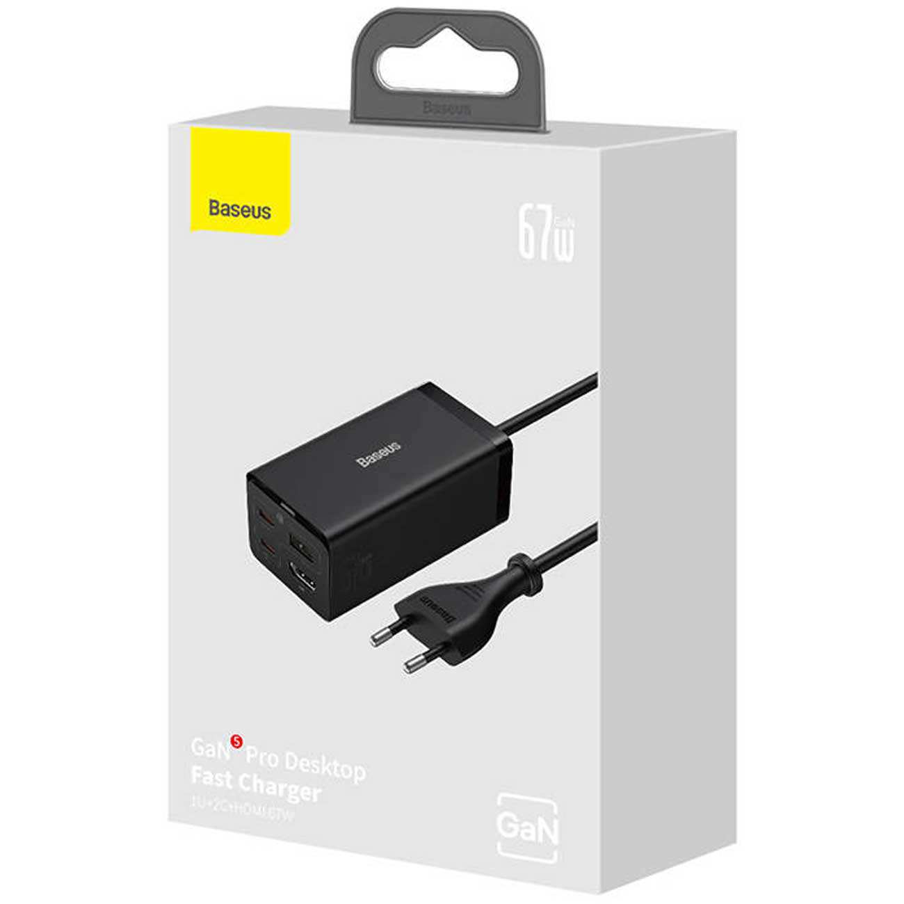 پاور هاب 4 پورت سوپر فست شارژ 67 واتی بیسوس CCGAN67-HDE BS-CCGP110201
