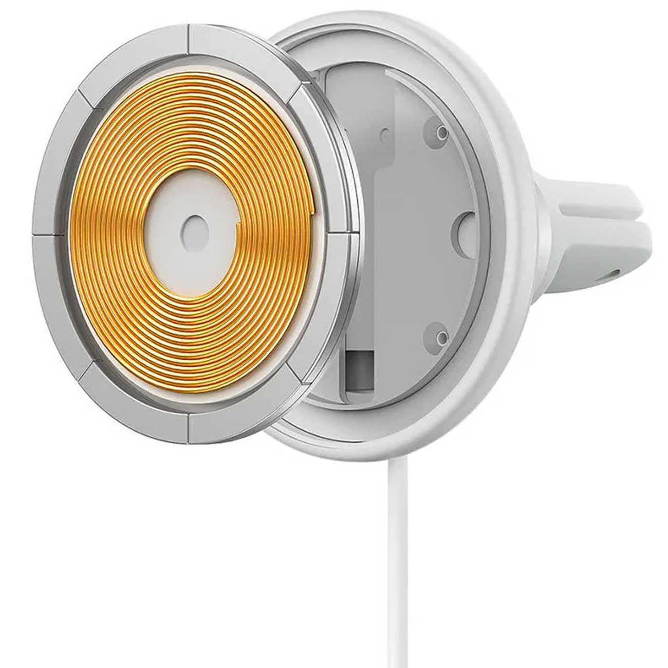 شارژر فندکی فست شارژ ماشین، هولدر و شارژر وایرلس بیسوس BS-CW01 C40141000111-01