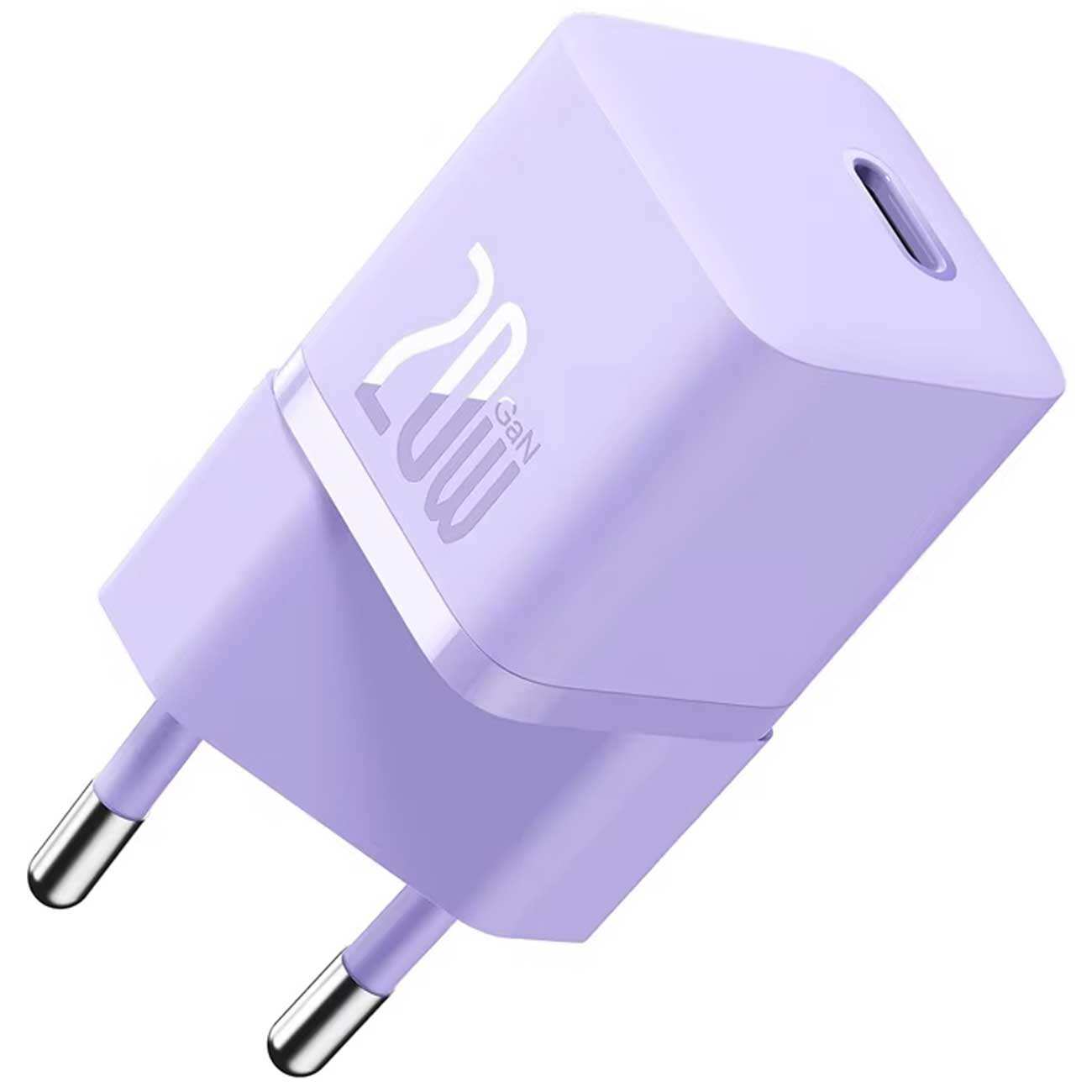 شارژر دیواری فست شارژ تایپ سی 20 وات بیسوس CCGAN20E5-M