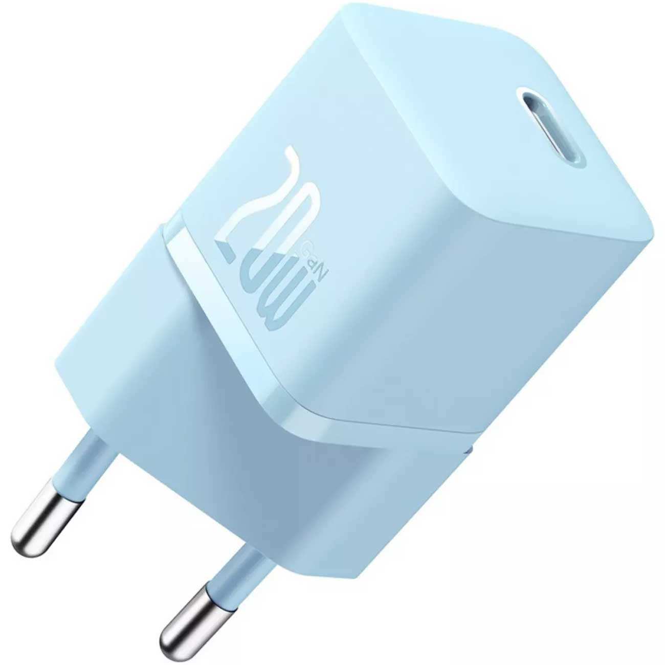 شارژر دیواری فست شارژ تایپ سی 20 وات بیسوس CCGAN20E5-M