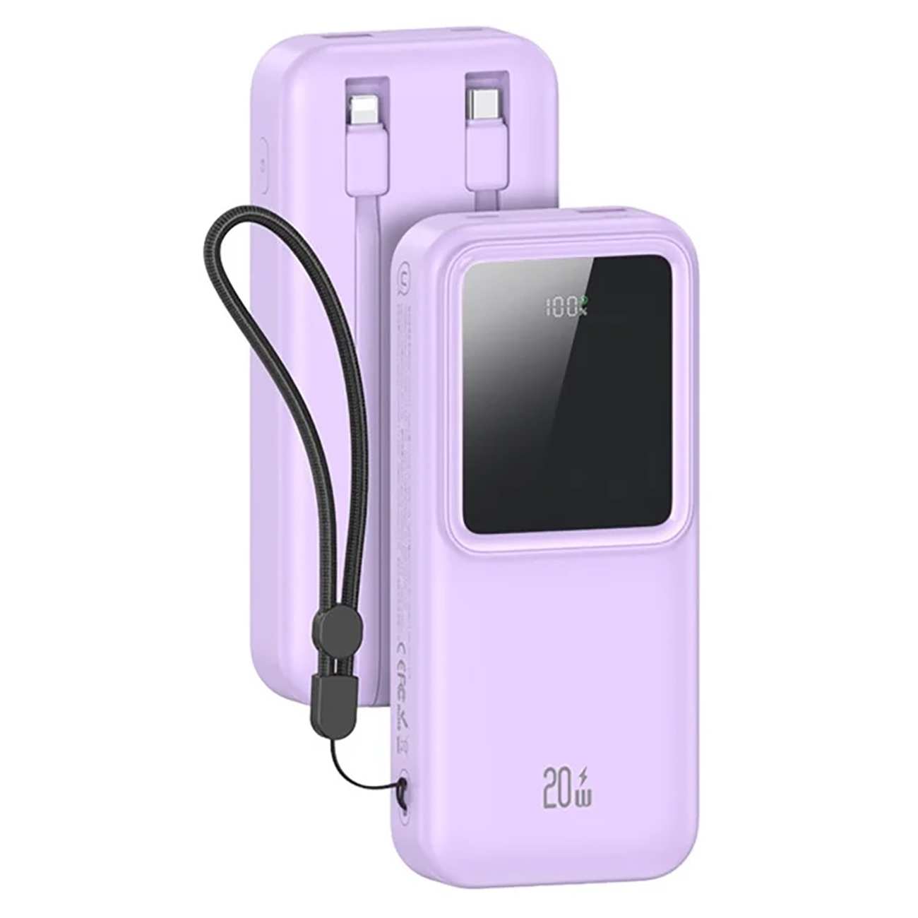 پاوربانک فست شارژ تایپ سی، لایتنینگ و یو اس بی 20 وات 20000 یوسامز US-CD212
