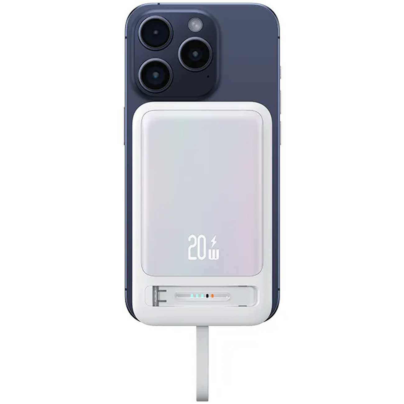 پاوربانک وایرلس مگنتی 15 وات 10000 تایپ سی 20 وات یوسامز US-CD219
