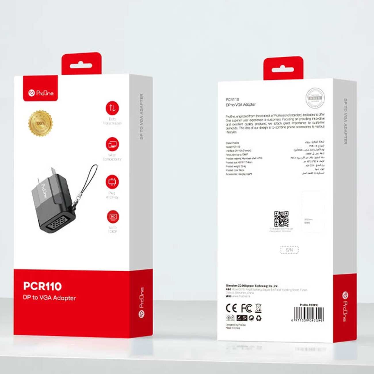 مبدل دیسپلی پورت به وی جی آ پرووان PCR110
