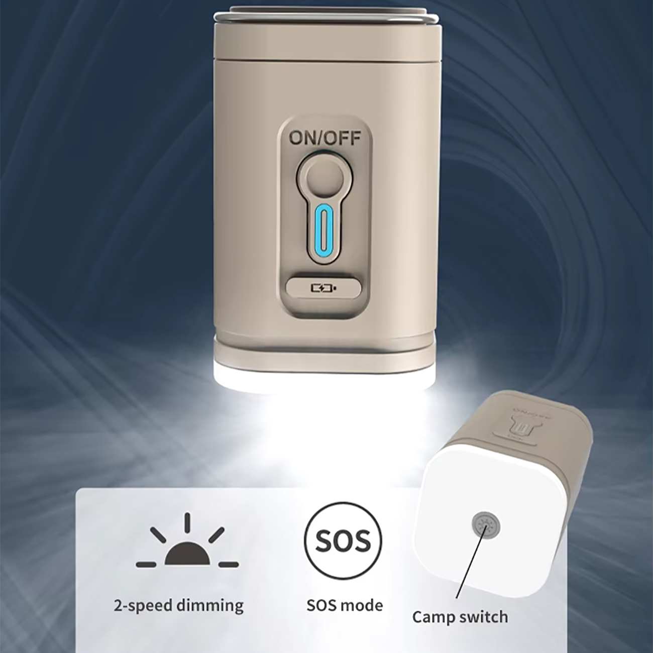 پمپ هوای کوچک و چراغ کمپینگ 66001