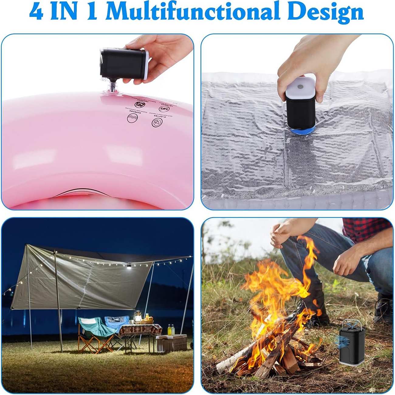 پمپ هوای کوچک و چراغ کمپینگ 66001